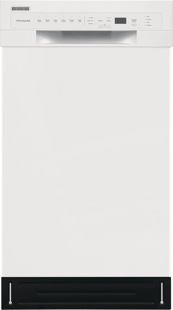 Frigidaire Stainless Steel Tub Front Control 18 in Built In Dishwasher White ENERGY STAR 52 dBA