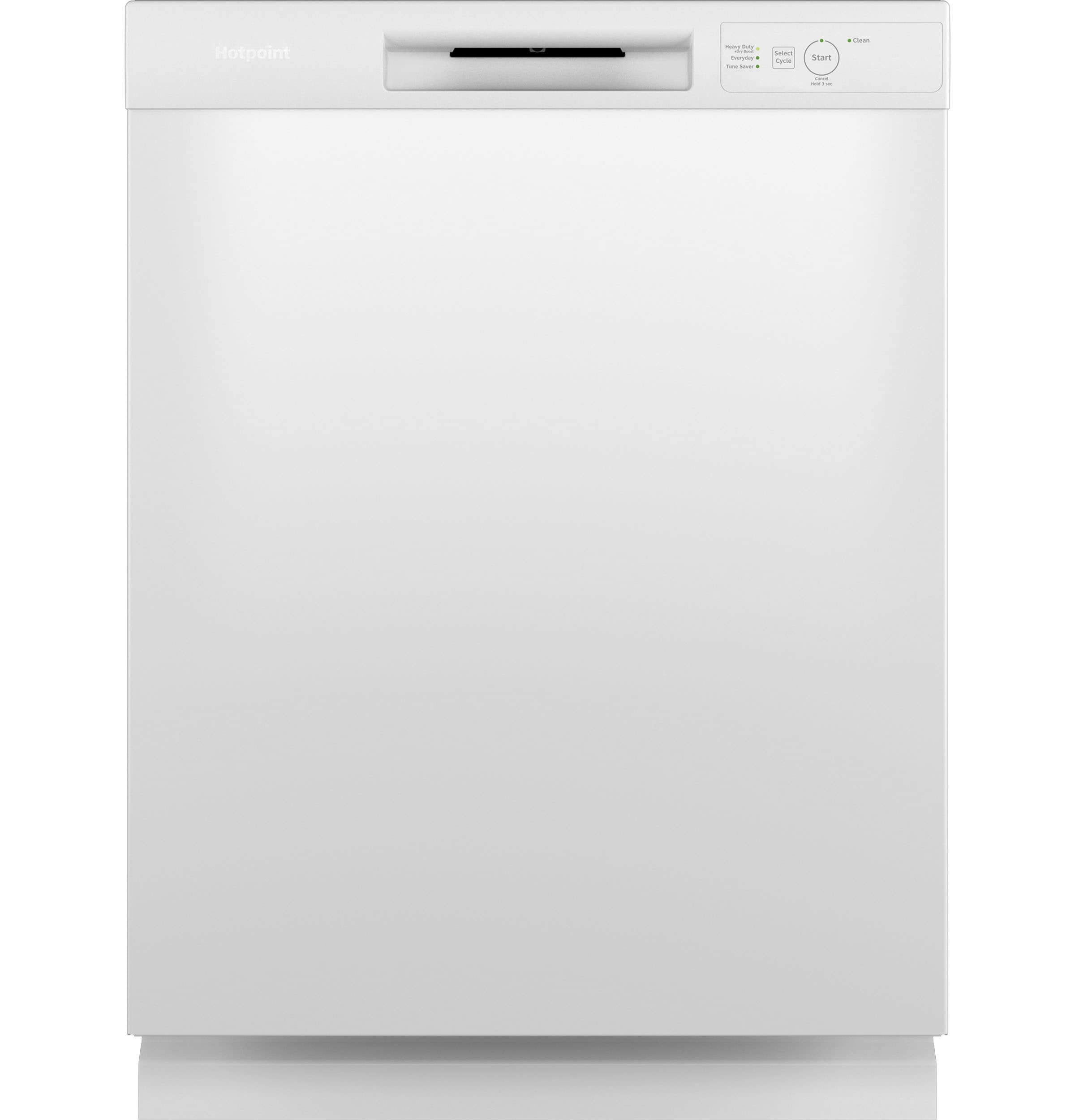 Hotpoint 24-in Front Control Built-in Dishwasher ( White ) , 60-Decibel Standard Sound Level