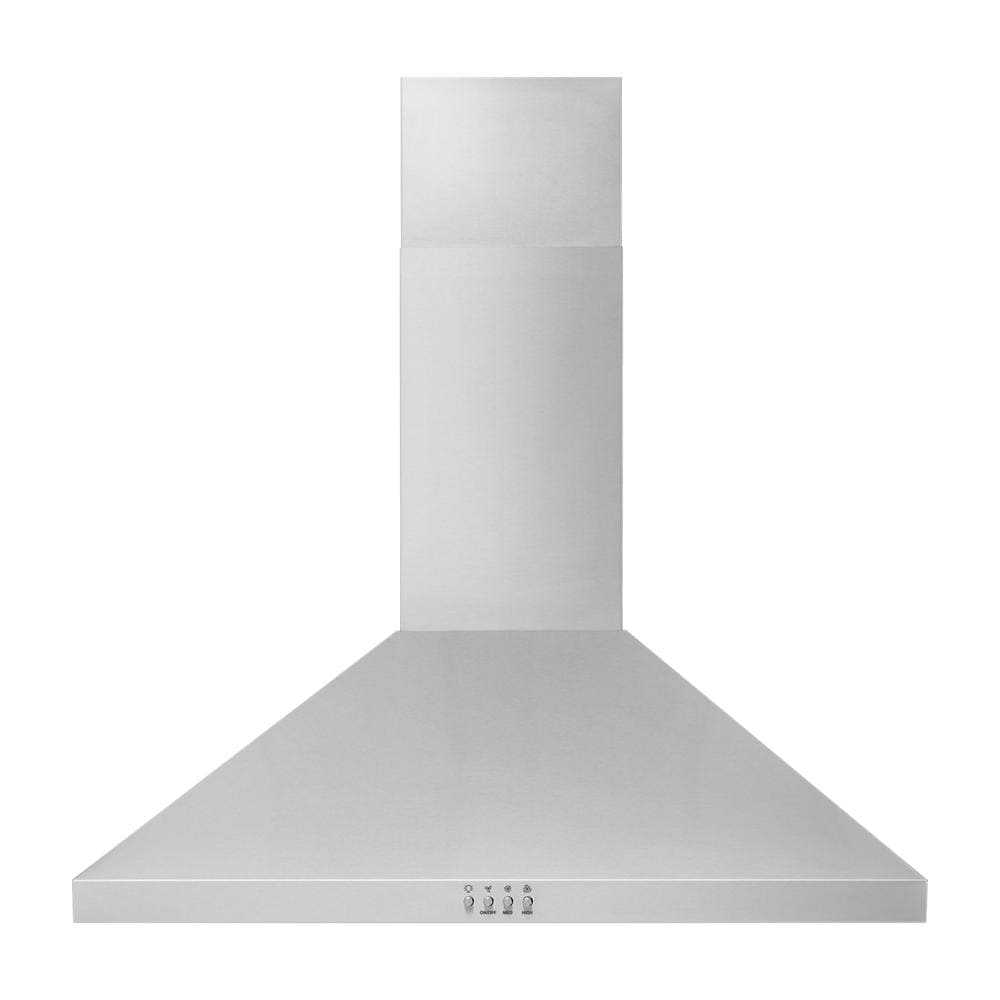 Whirlpool 30 in 300 CFM Ducted Stainless Steel Wall Mounted Range Hood with Charcoal Filter