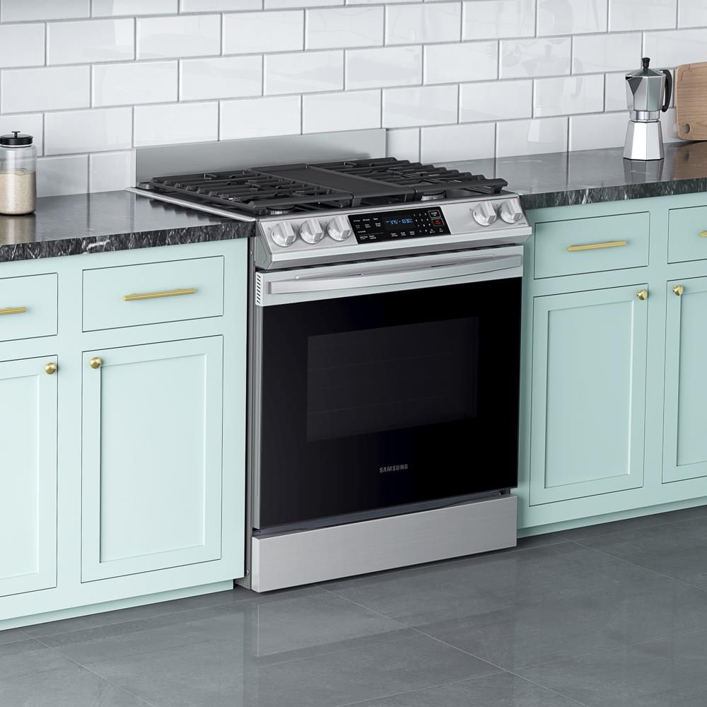 Samsung 30-in Gas and electric range Back guard kit ( Stainless steel )