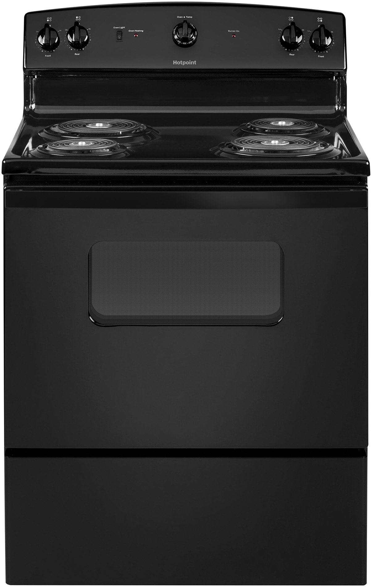 Hotpoint 30-in 4 burners 5.0-cu ft Freestanding Electric Range ( Black )