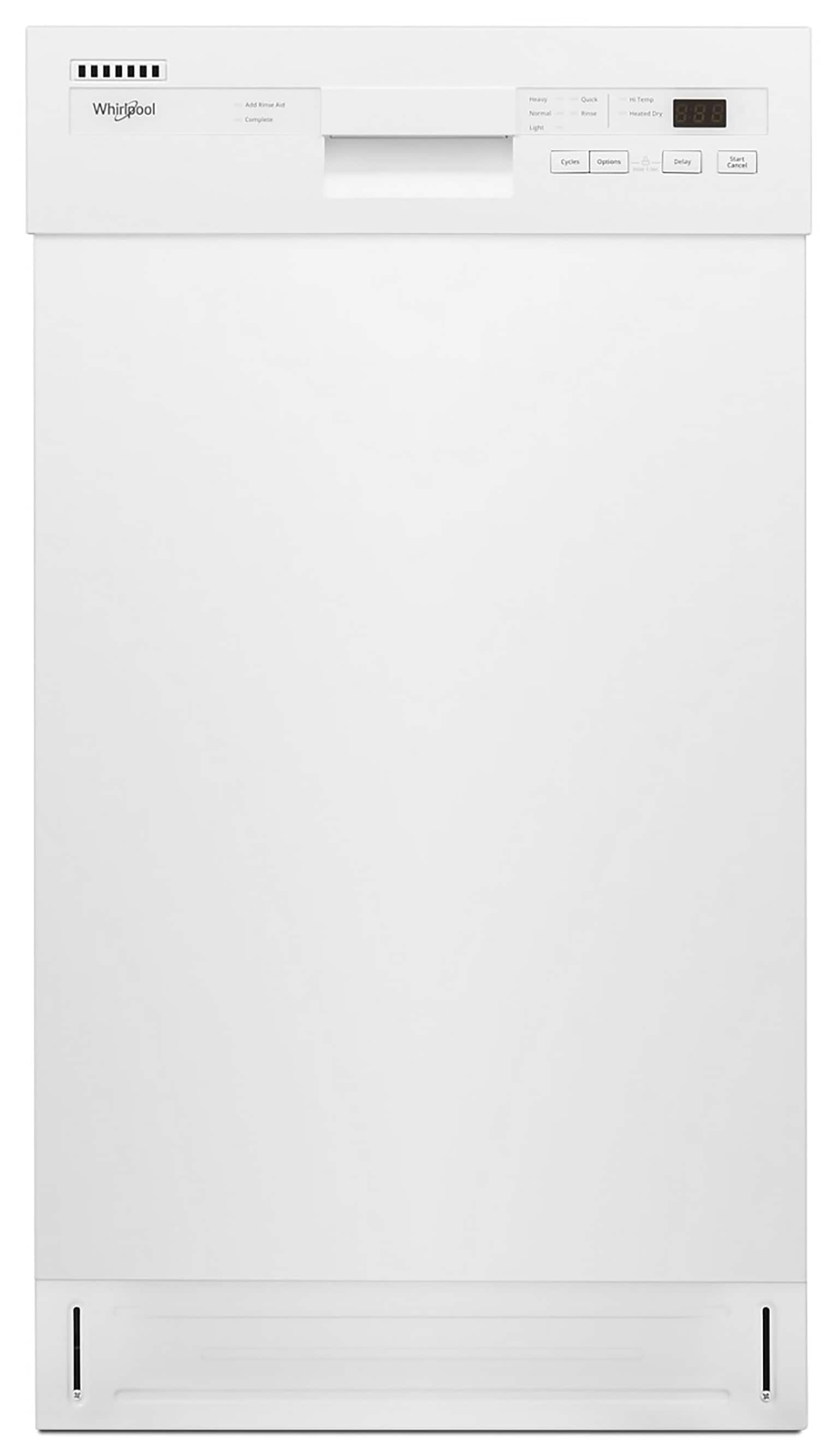 Whirlpool Front Control 18 in Built In Dishwasher White ENERGY STAR 50 dBA