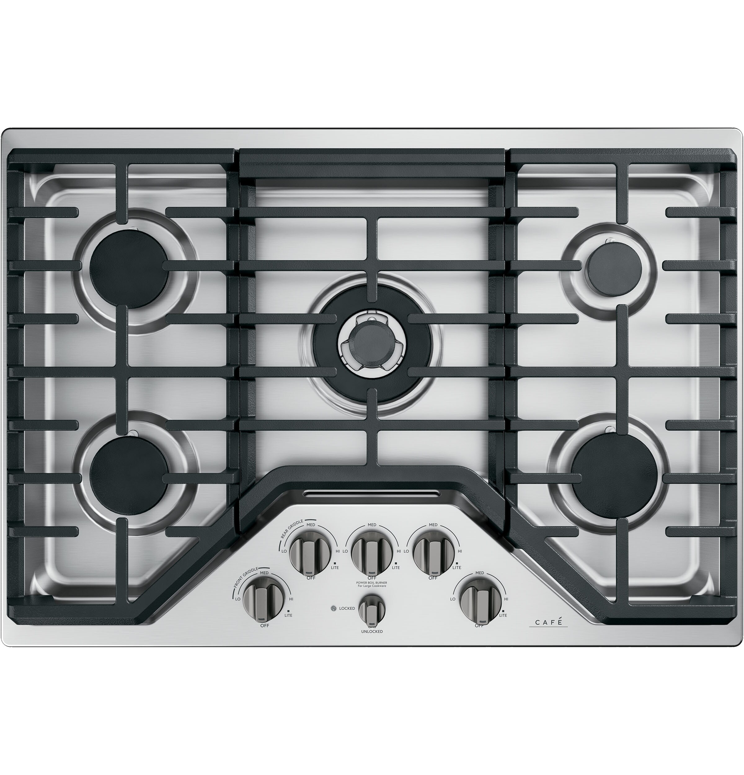 Cafe 30-in Gas cooktop Knob kit ( Brushed Black )