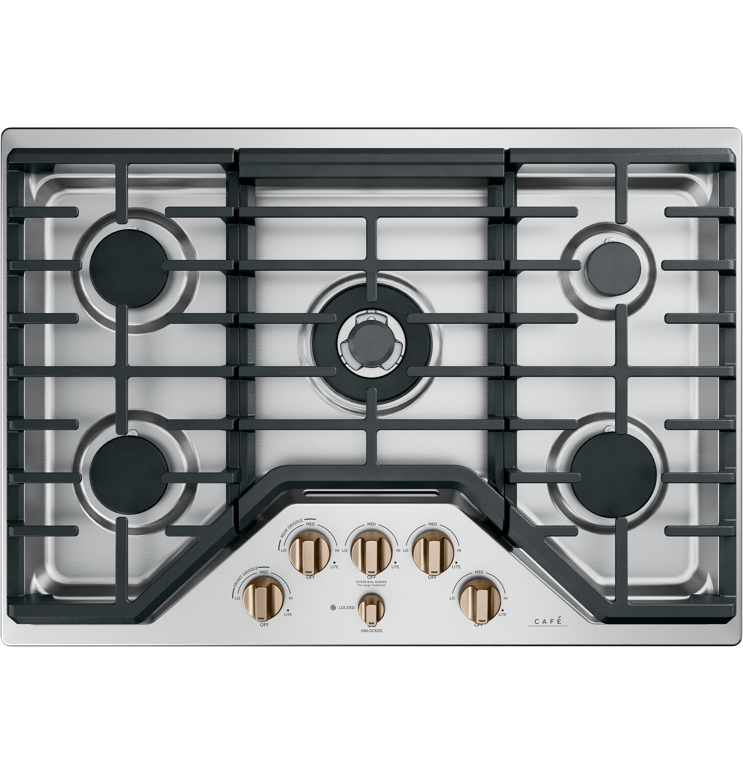 Cafe 30-in Gas cooktop Knob kit ( Brushed Bronze )