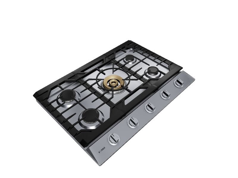FOTILE Tri-Ring Professional Grade With 57K Total BTU 30-in 5 burners Stainless steel Gas Cooktop