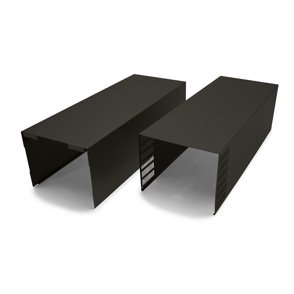 Whirlpool Wall-Mounted range hood Hood extension kit 2 -Pack Black Stainless Steel