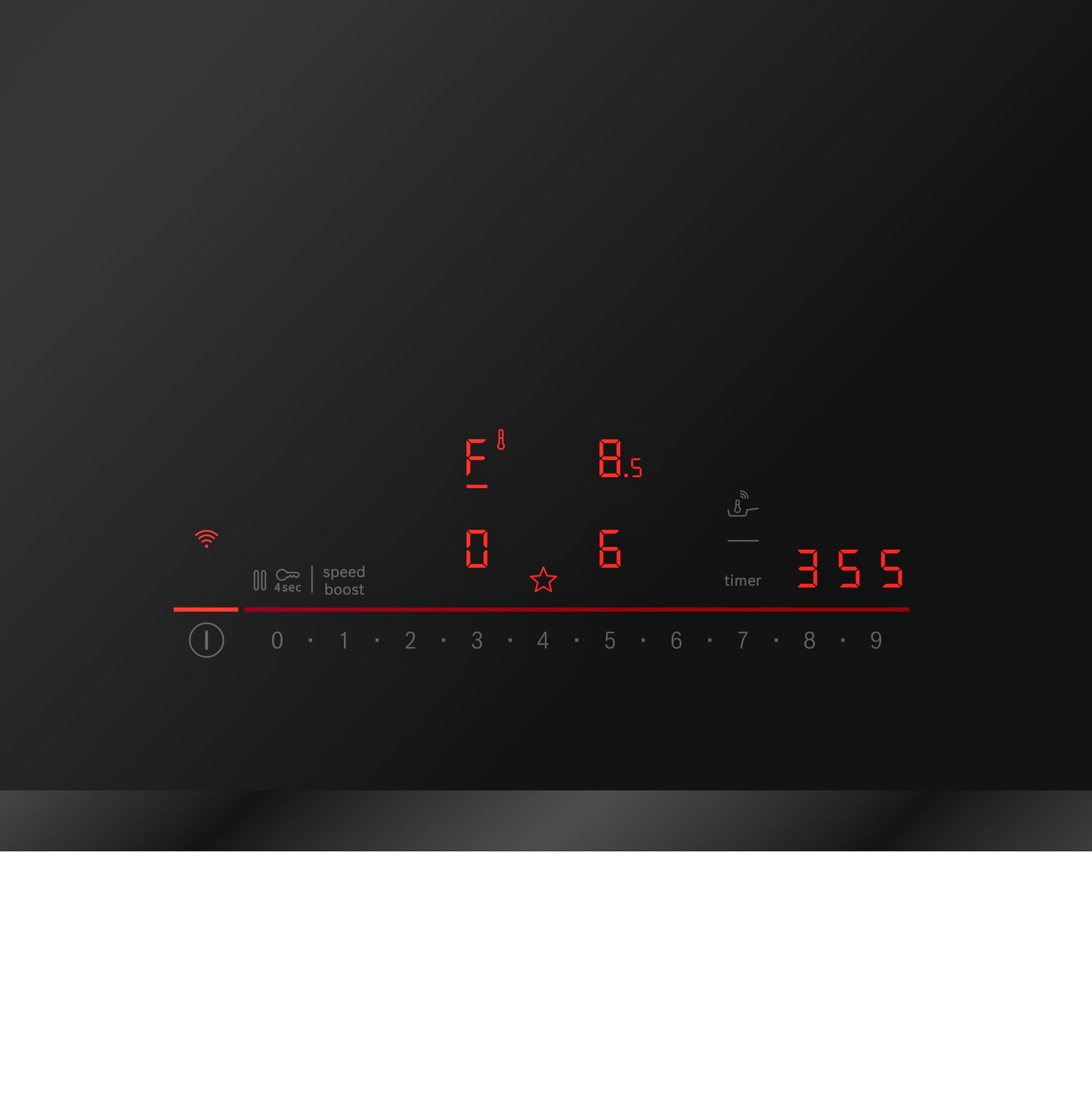 Bosch 800 Series 30-in 4 burners Black Smart Compatible Induction Cooktop