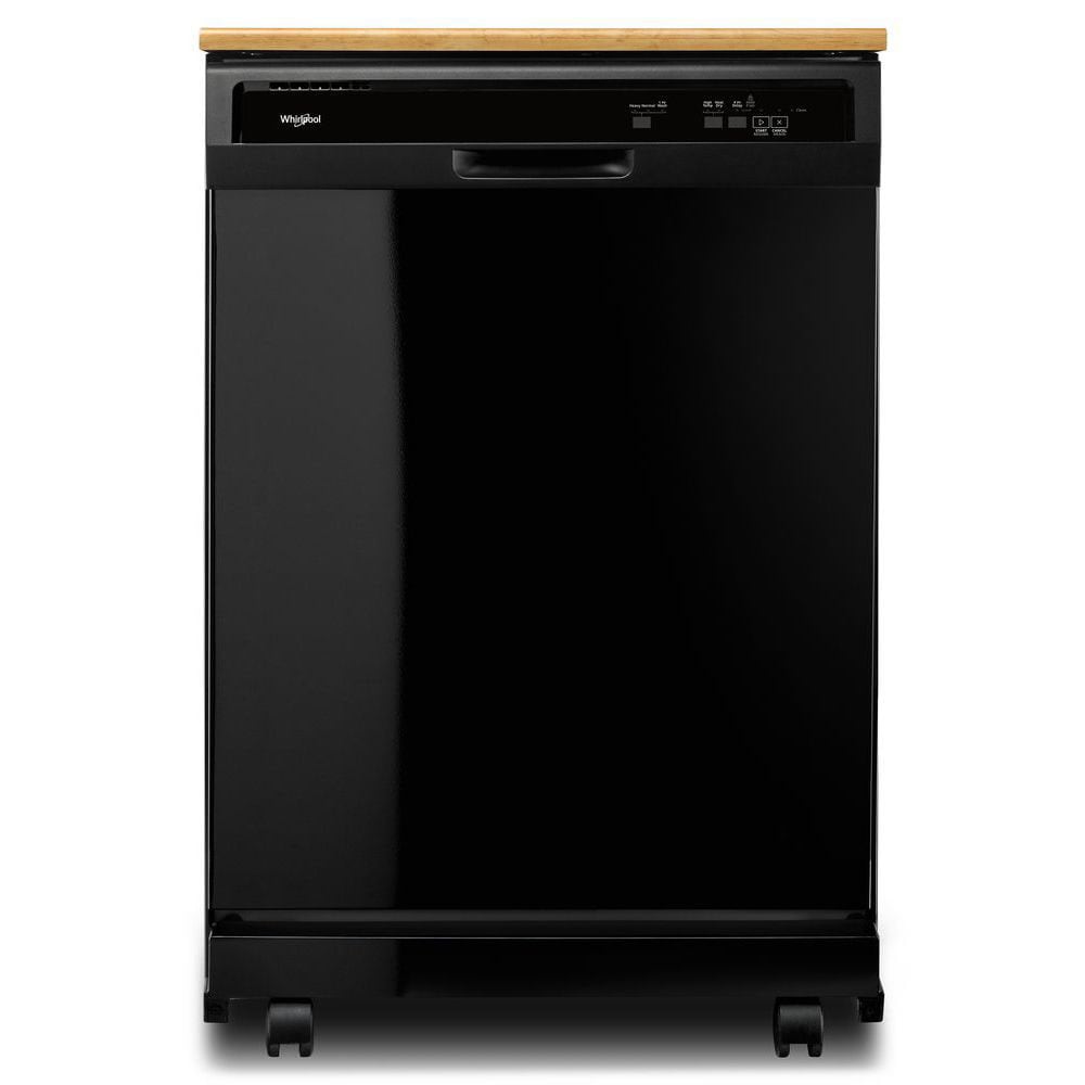Whirlpool 24 125 in 64 Decibel Black Portable Dishwasher