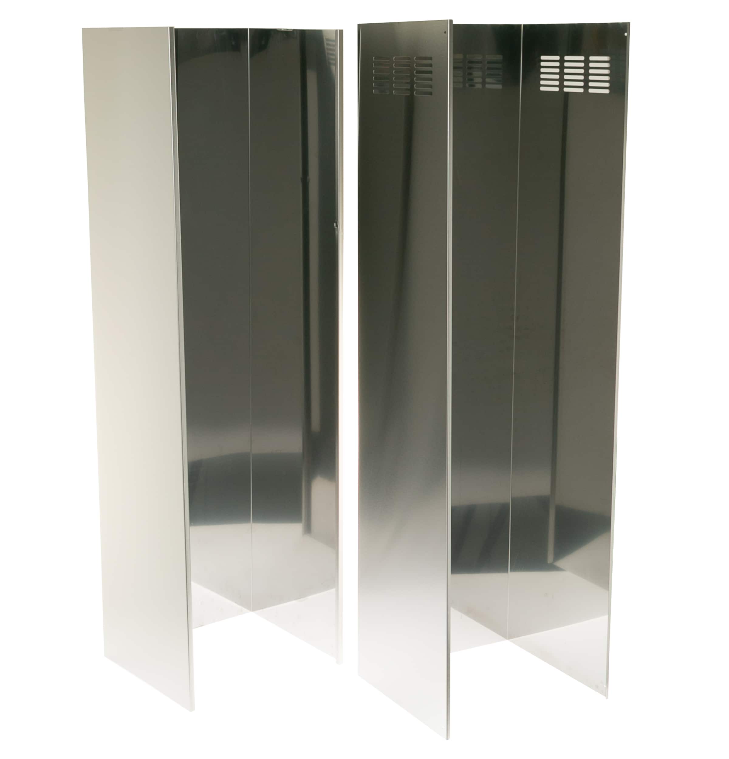 GE Profile Wall-Mounted range hood Flue cover 2 -Pack Stainless Steel