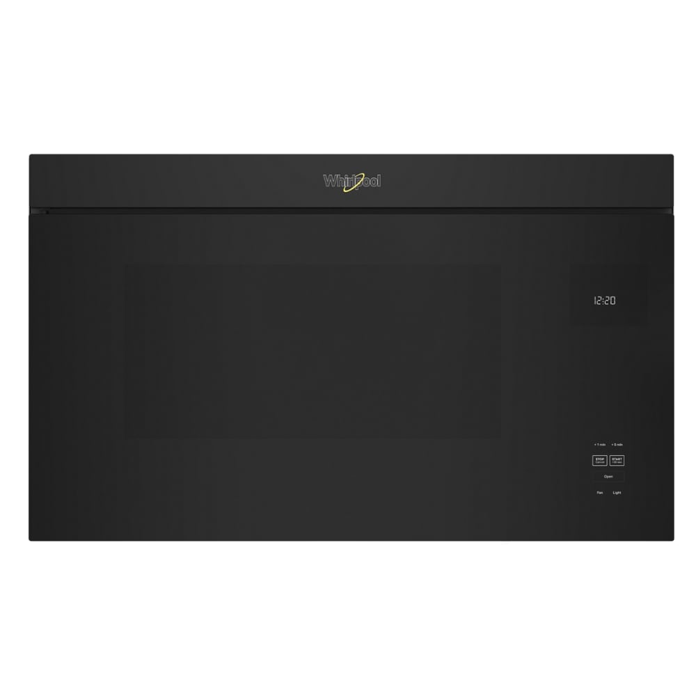 Whirlpool 1 1 cu ft 1000 Watt Over the Range Microwave with Sensor Cooking Black