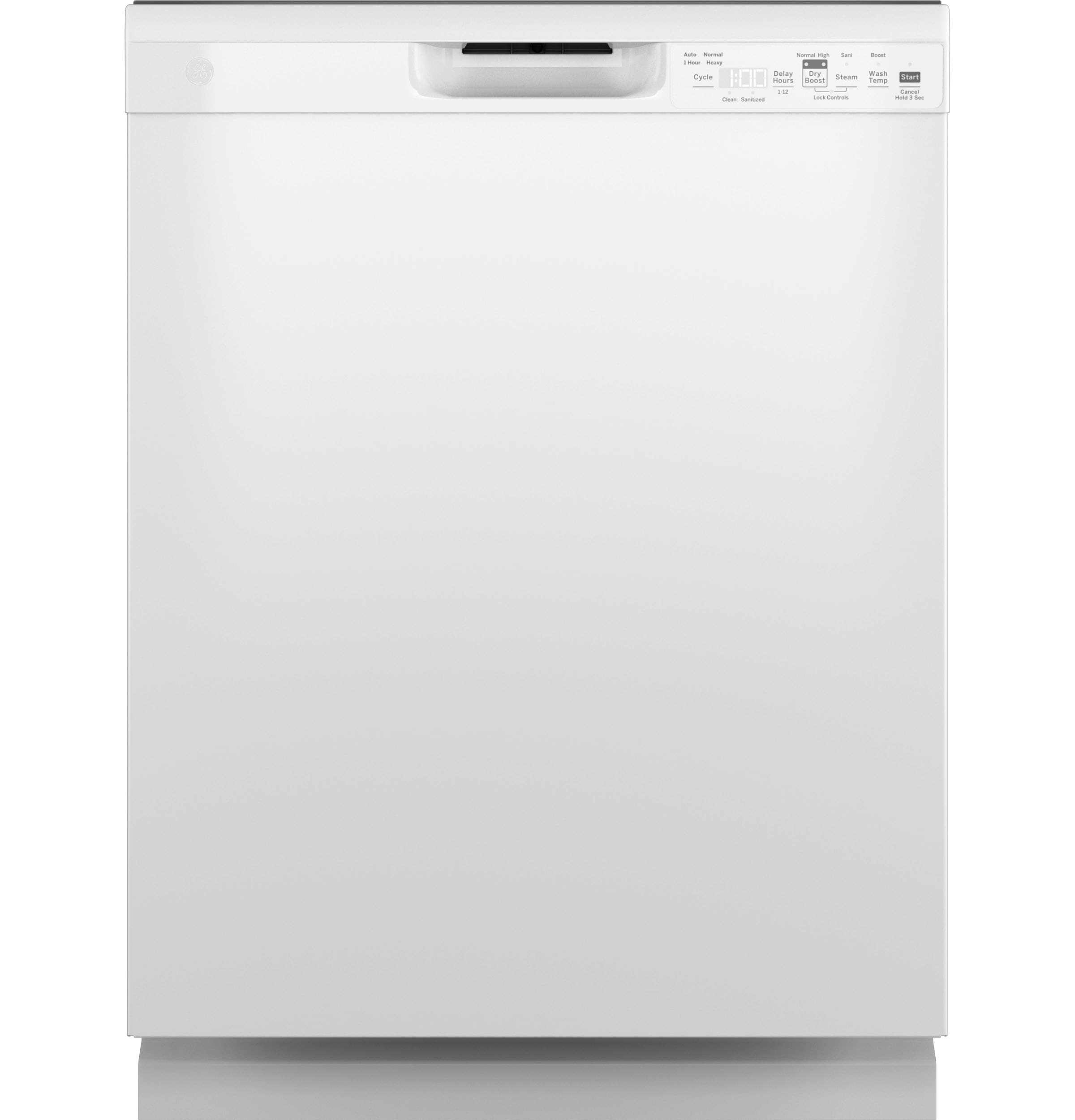 GE Dry Boost Front Control 24 in Built In Dishwasher White ENERGY STAR 52 dBA