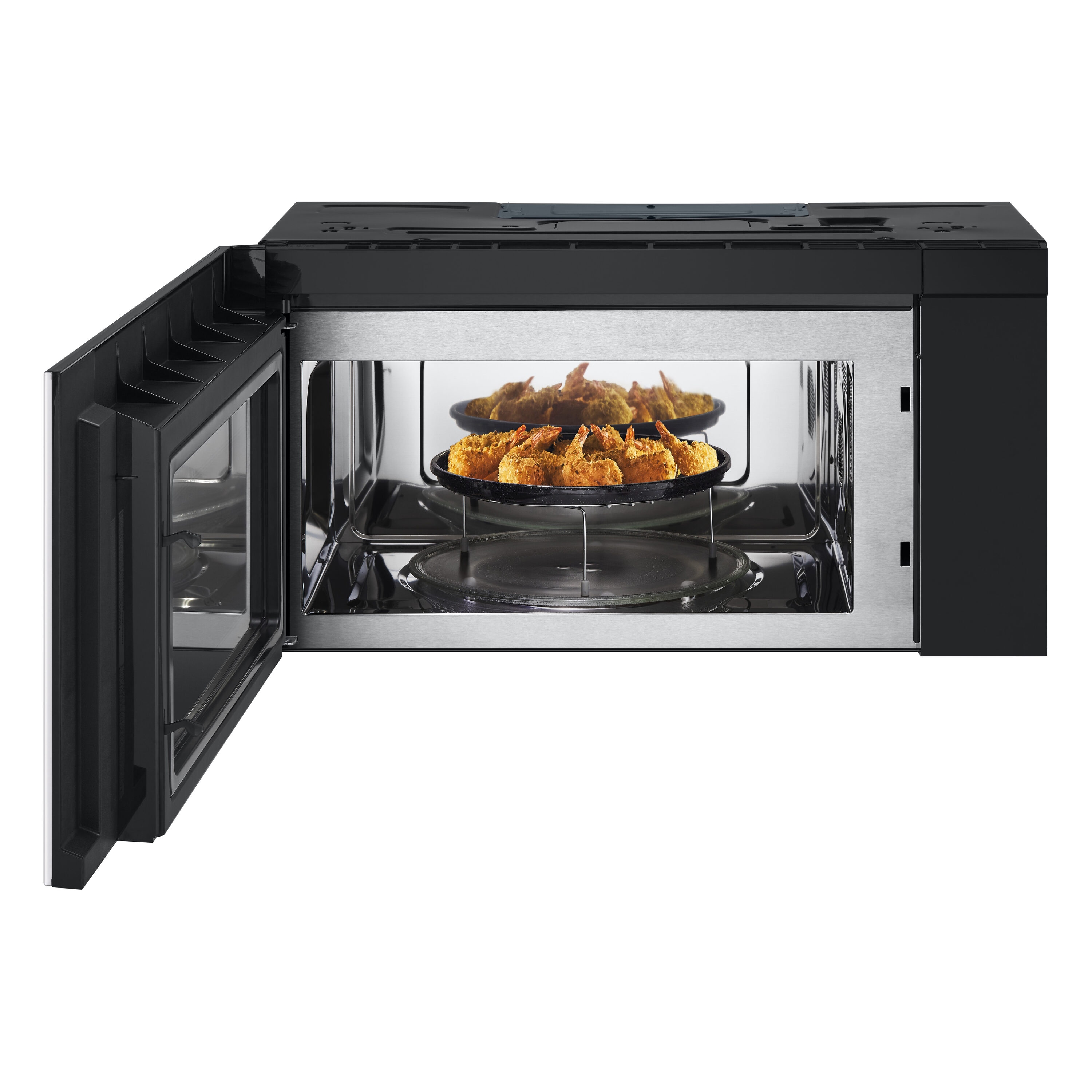 LG STUDIO 1 7 cu ft 1550 Watt Air Fry 29 88 in Over the Range Convection Microwave with Sensor Cooking Essence White