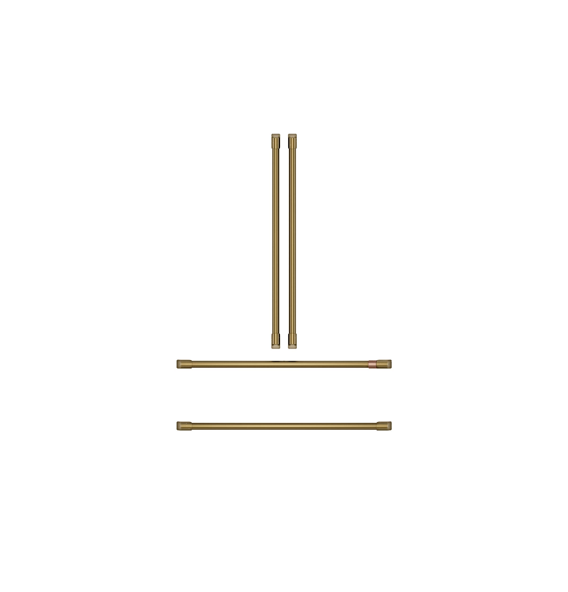 Cafe Built-In Bottom-freezer Refrigerator 4-piece Handle Kit- Brushed Brass