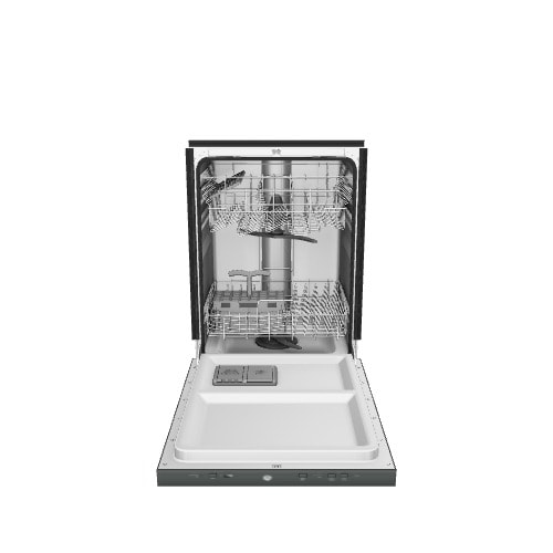 GE Top Control 24 in Built In Dishwasher Black ENERGY STAR 51 dBA