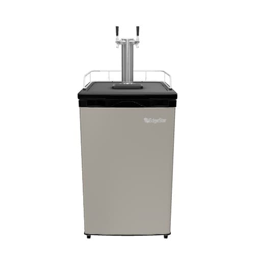 EdgeStar Double tap Half-barrel keg Stainless steel Manual Freestanding Beer kegerator