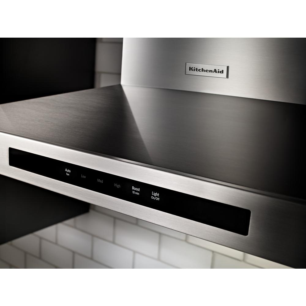 KitchenAid Convertible Stainless Steel Wall Mounted Range Hood Common 36 Inch Actual 36 in