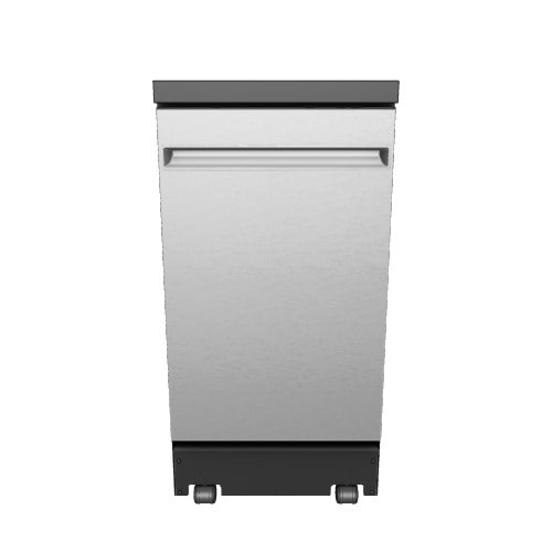 GE 18 in 53 Decibel Portable Dishwasher Stainless ENERGY STAR