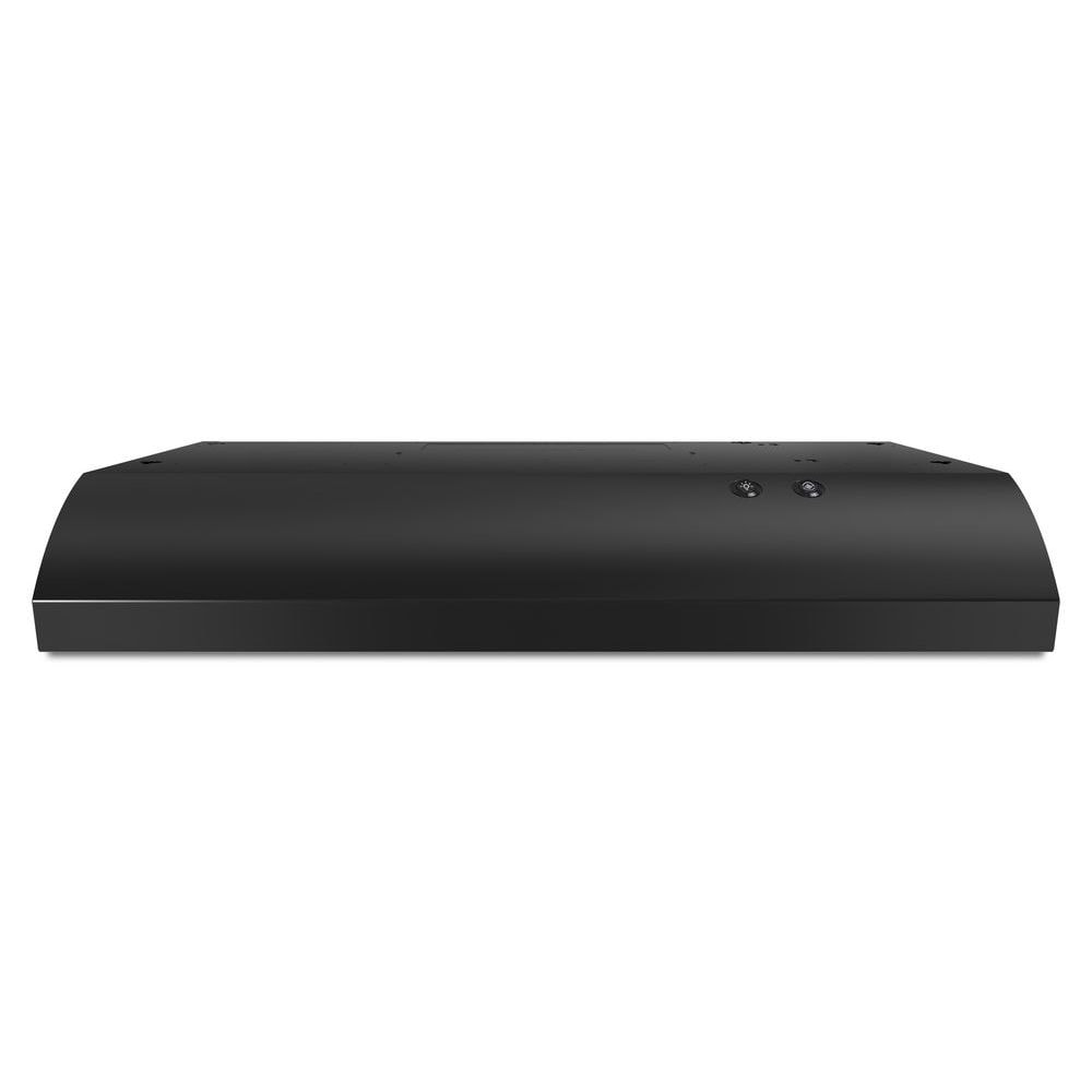 Whirlpool 30 in Ducted Black Undercabinet Range Hood Common 30 in Actual 29 938 in