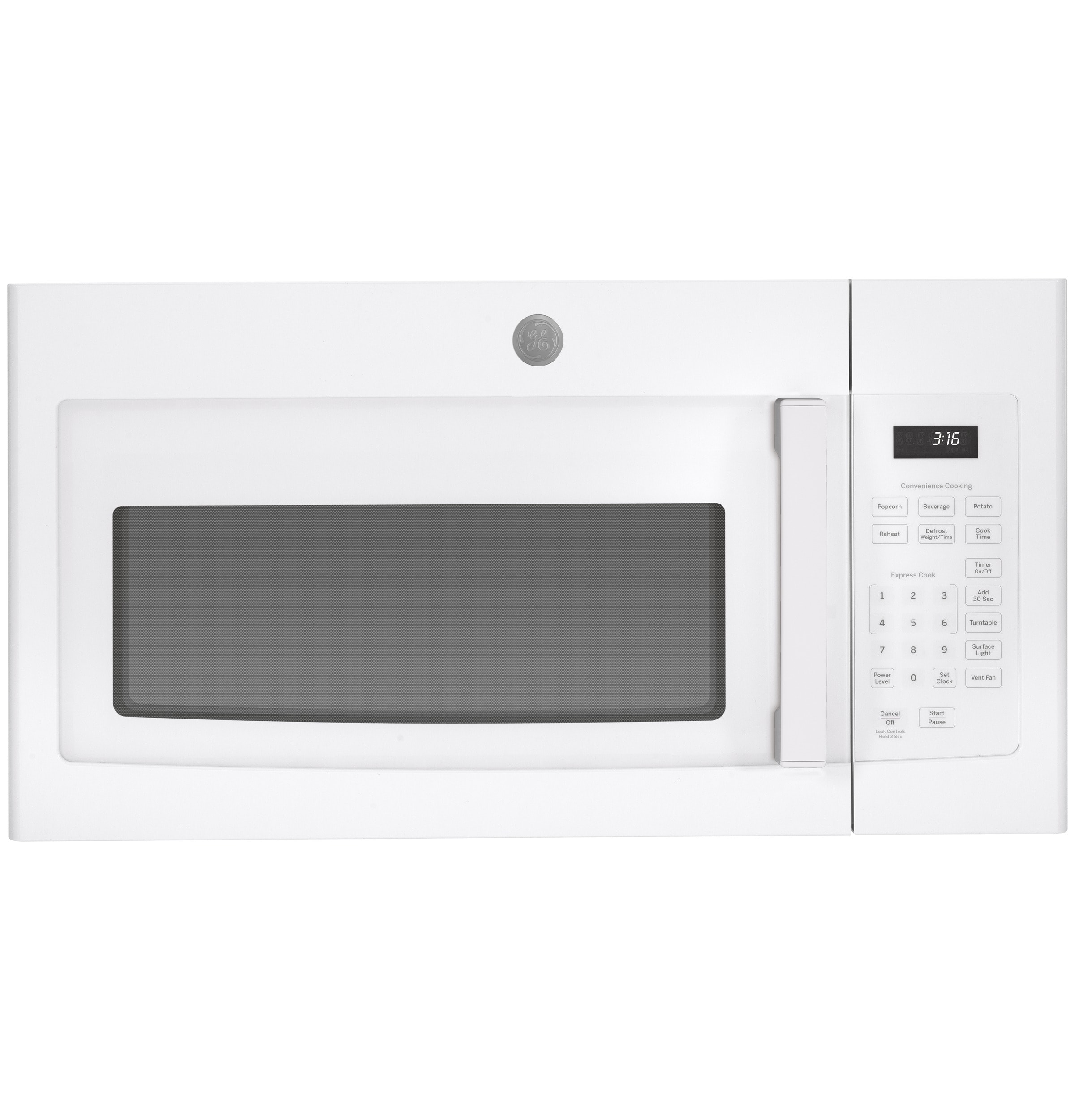 GE 1 6 cu ft Over the Range Microwave White