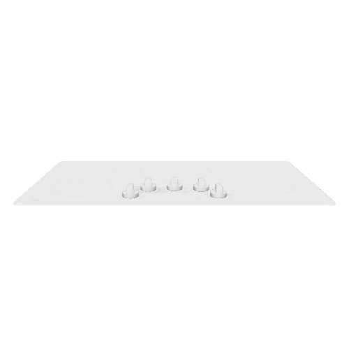 GE 36-in 5 burners Smooth Surface (Radiant) White Electric Cooktop