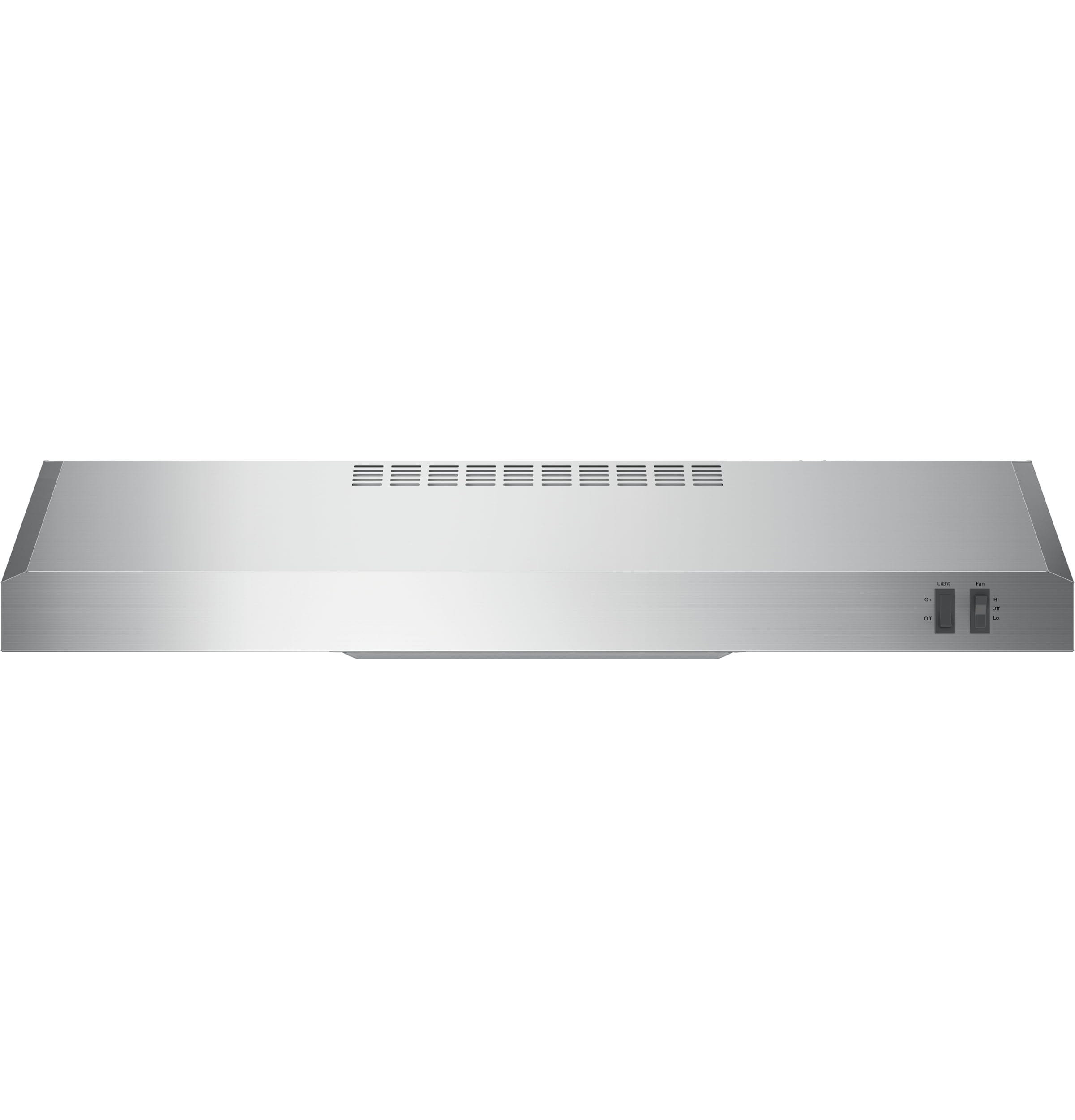 GE 30 in Ducted Stainless Steel Undercabinet Range Hood Common 30 in Actual 29 875 in