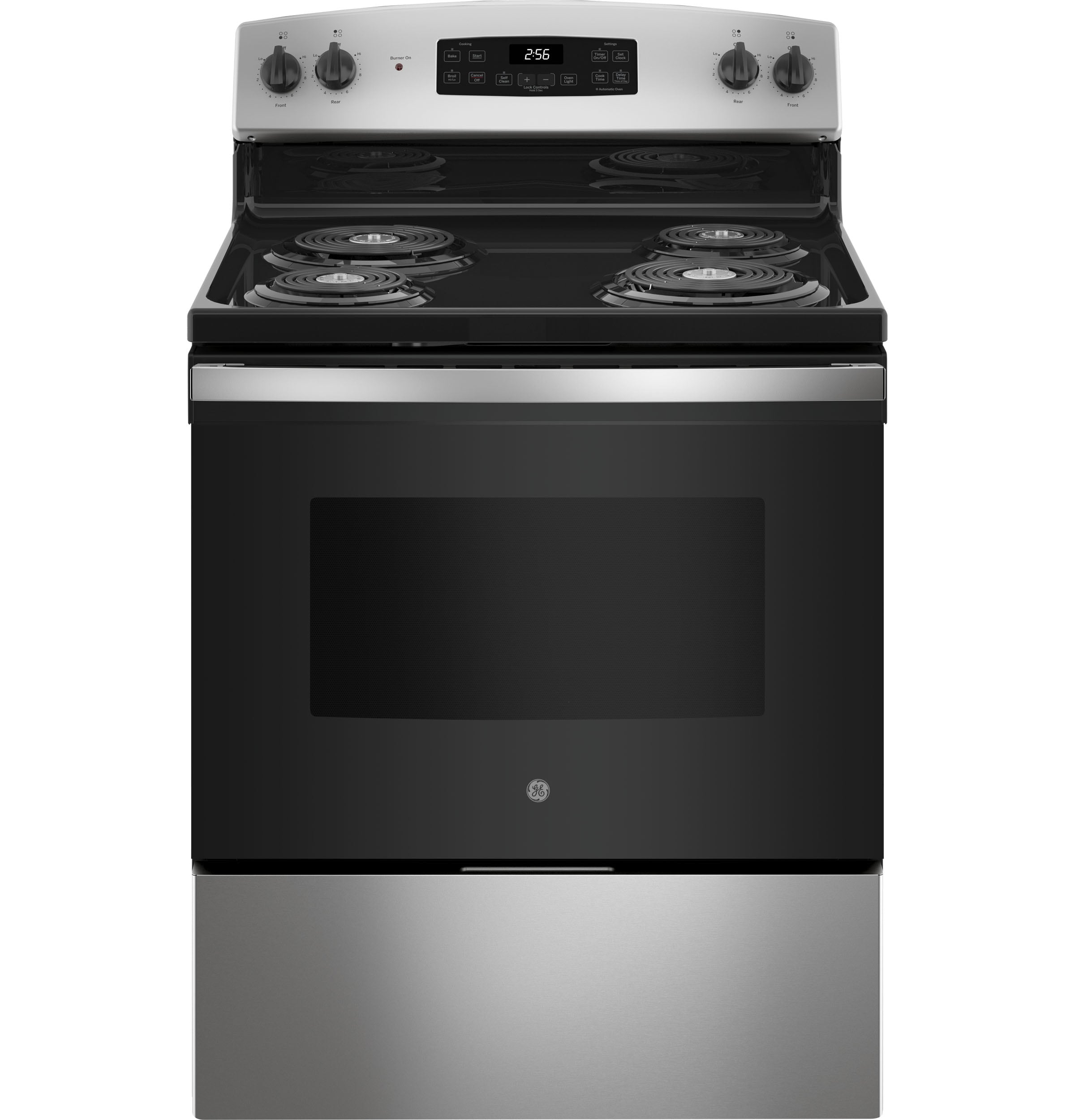 GE 30-in 4 burners 5.0-cu ft Freestanding Electric Range ( Stainless Steel )