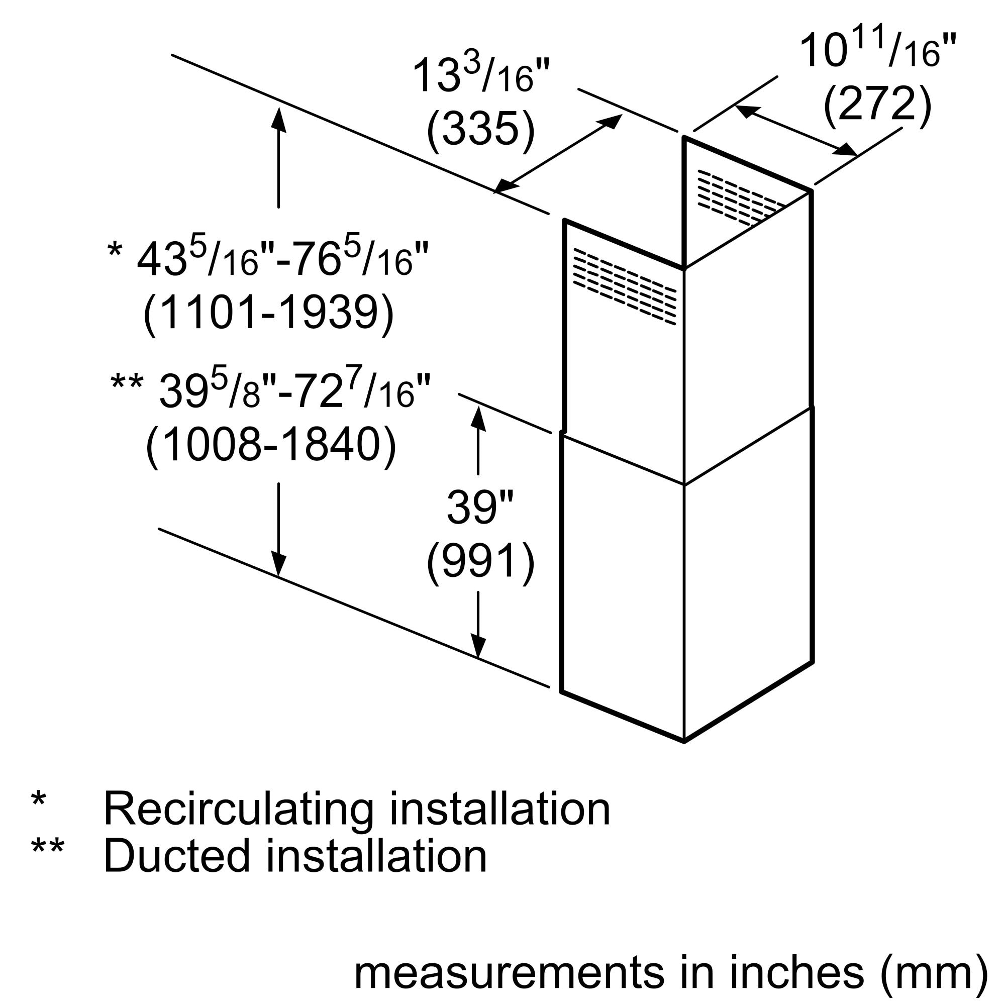 Bosch Flue cover Stainless steel