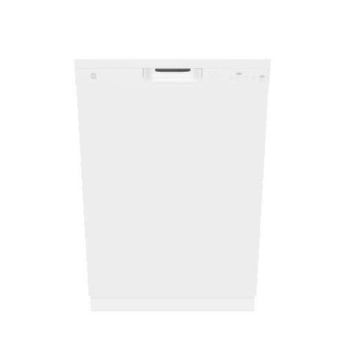 GE Dry Boost Front Control 24 in Built In Dishwasher White ENERGY STAR 52 dBA