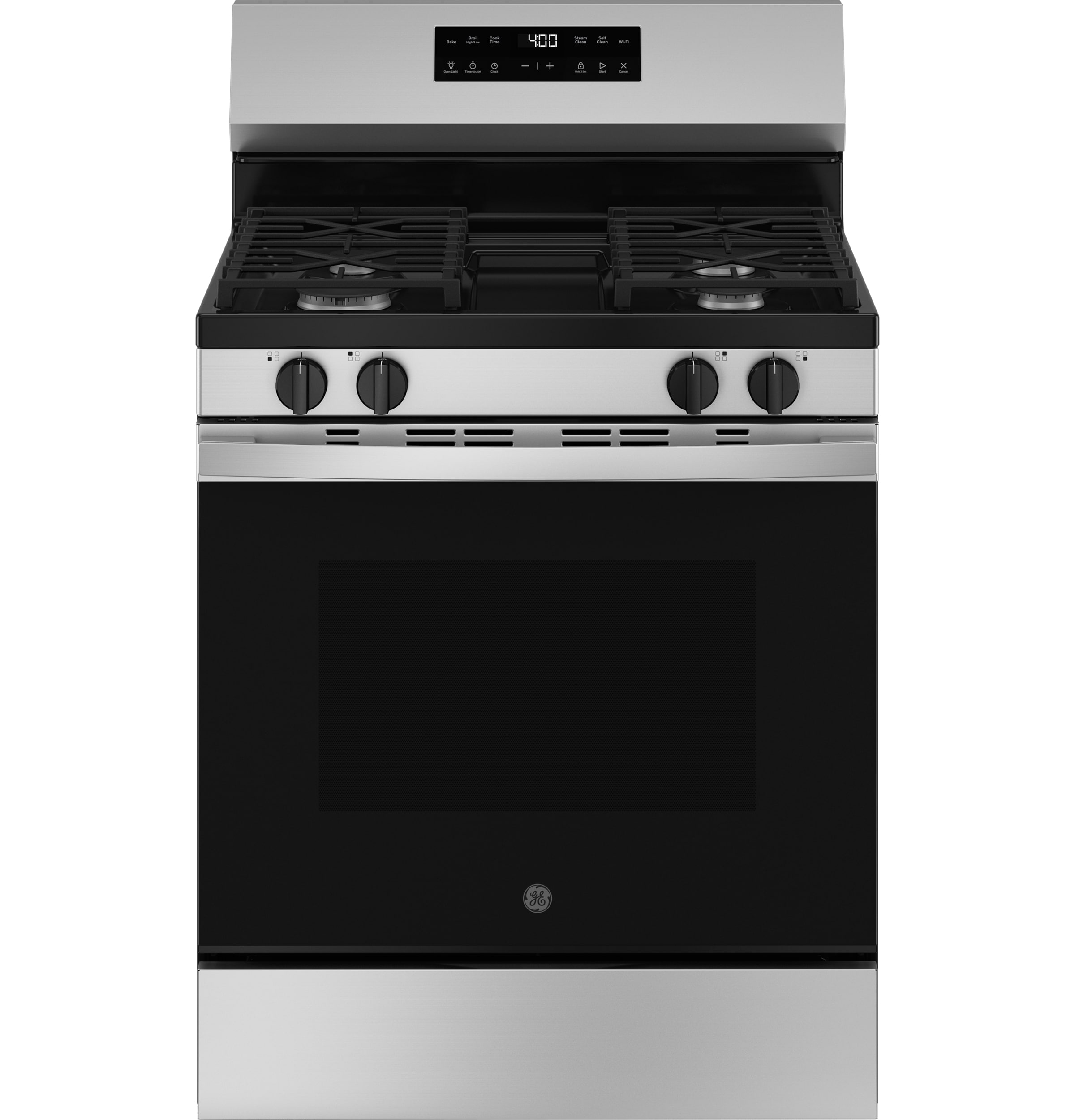 GE 30-in 4 burners 5.3-cu ft Freestanding Natural Gas Range ( Stainless Steel )