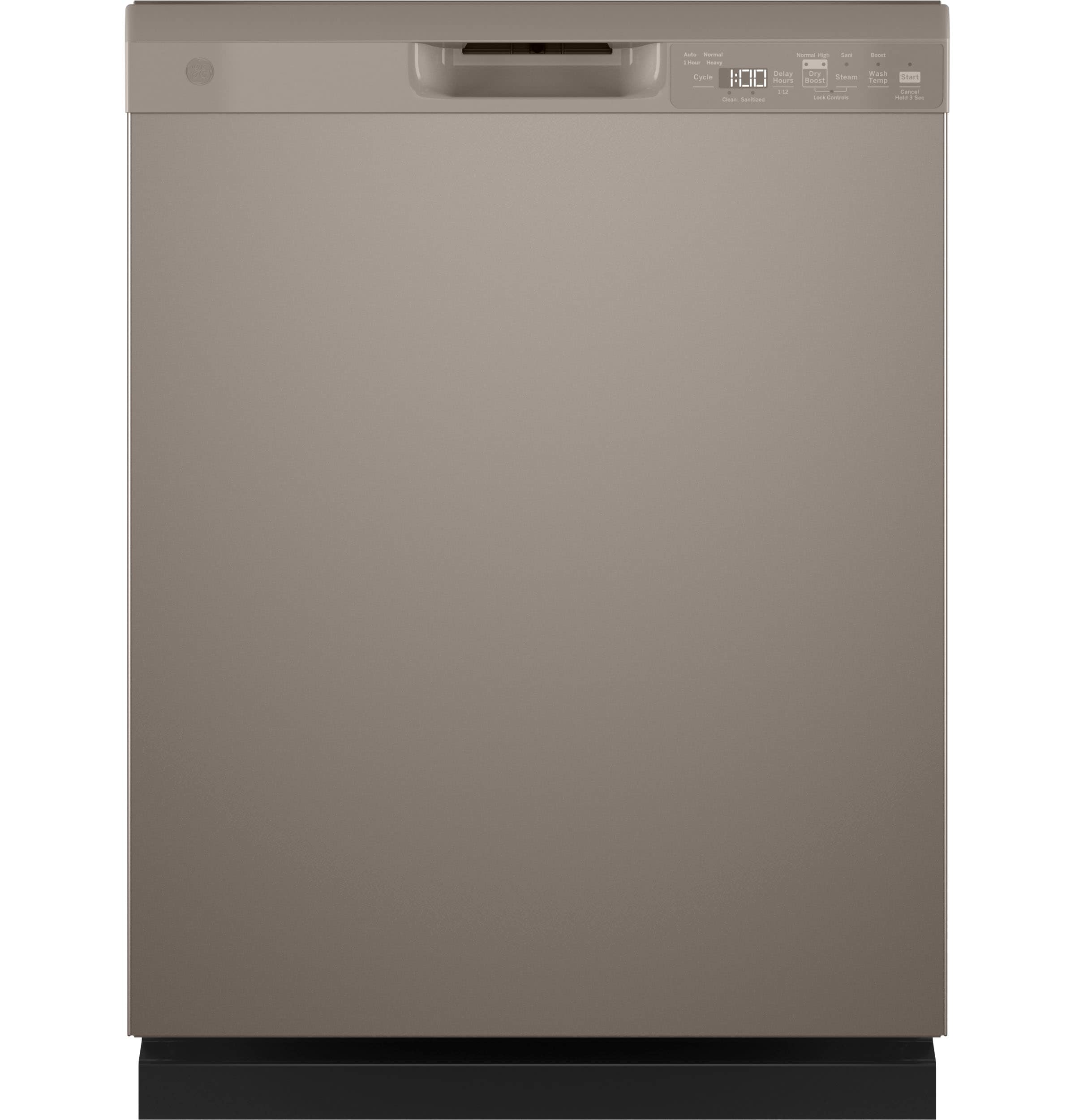 GE Dry Boost Front Control 24 in Built In Dishwasher Slate ENERGY STAR 52 dBA