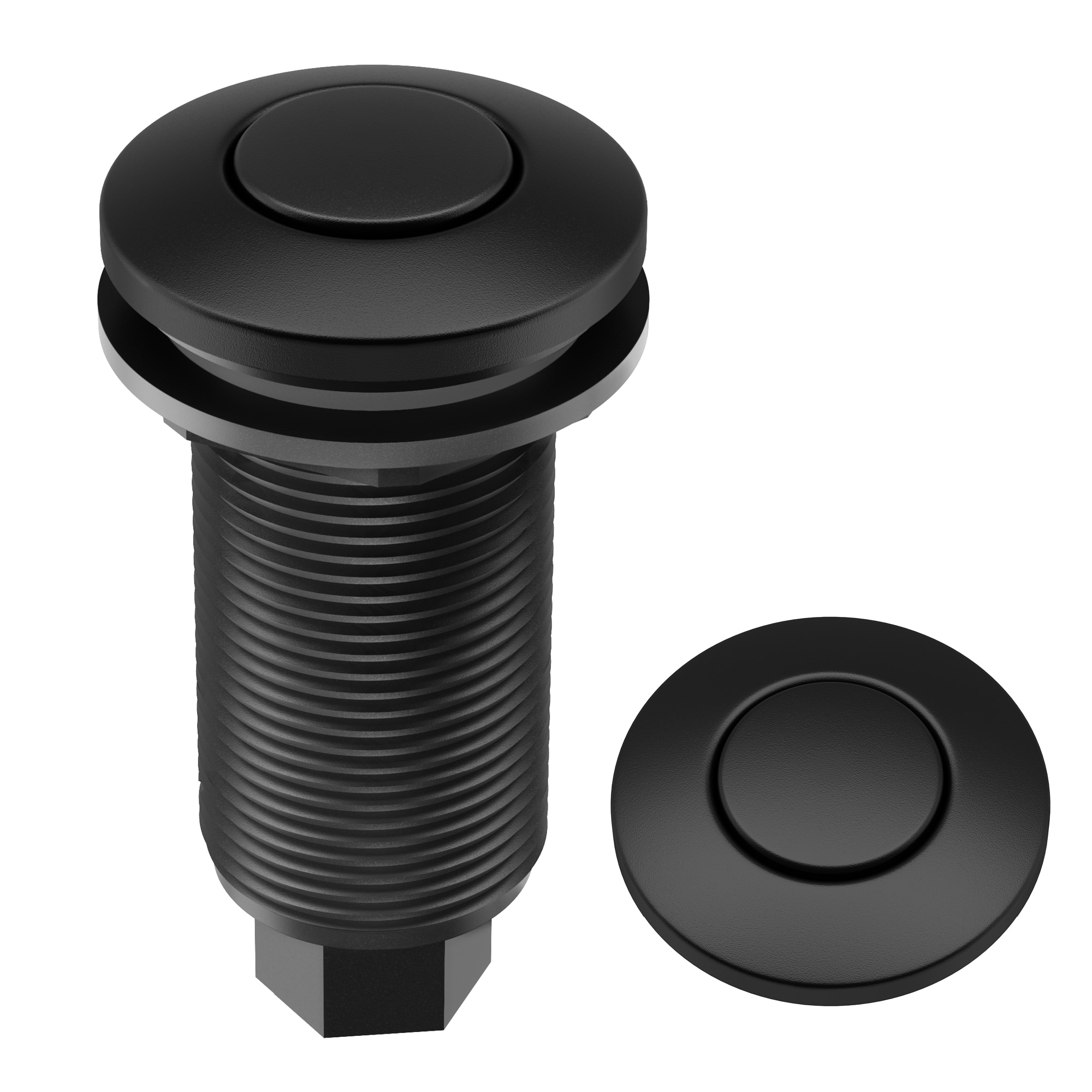 Kraus Kore 2.78-in Matte Black Brass Garbage Disposal switch