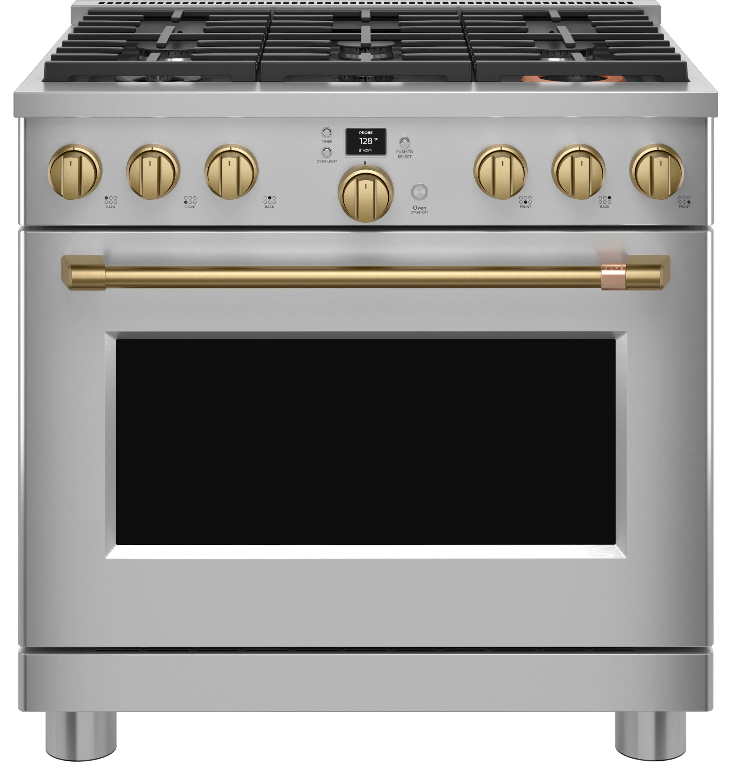 Cafe 36-in Gas range Handle and knob kit ( Brushed Brass )
