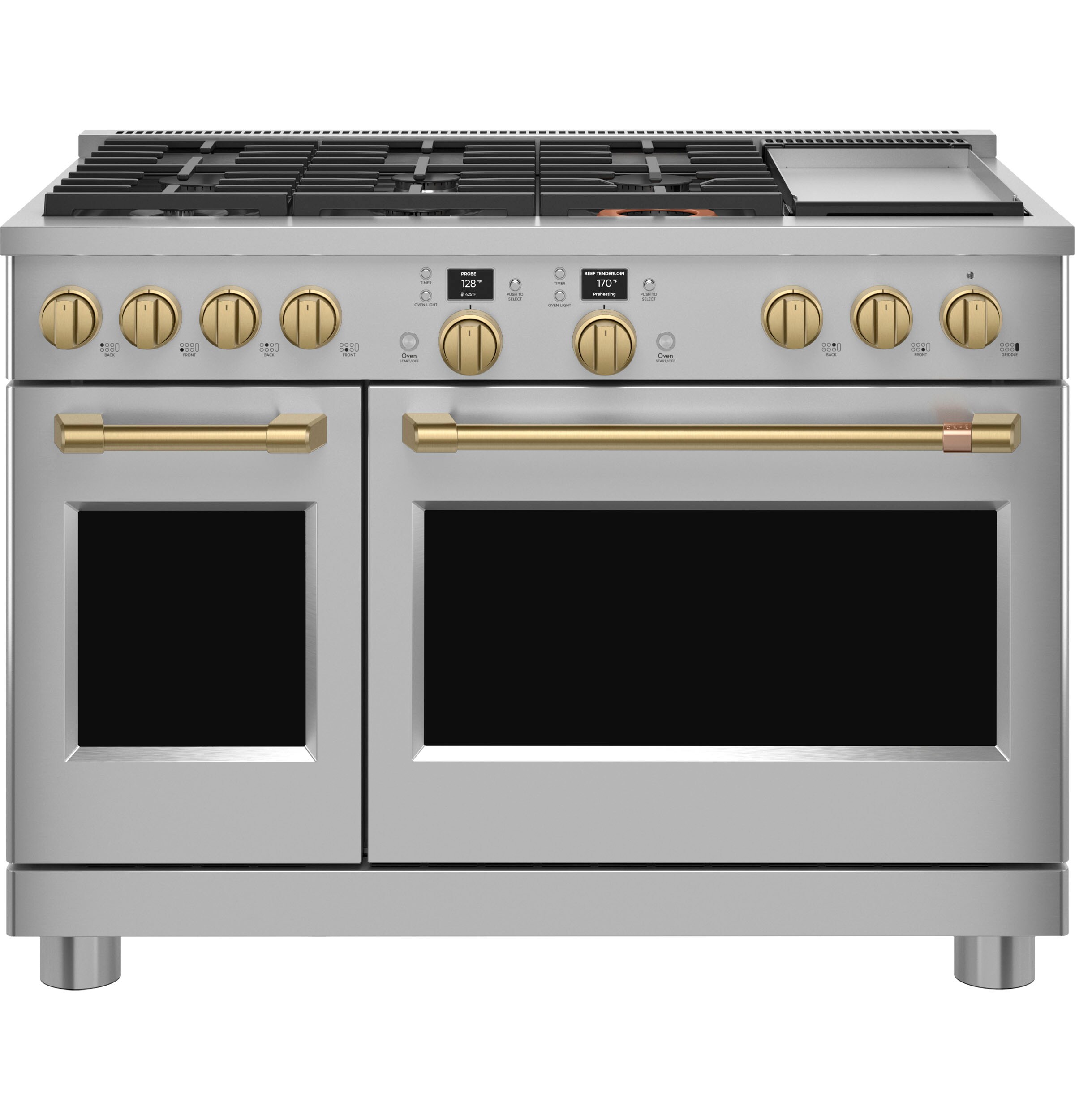 Cafe 48-in Gas range Handle and knob kit ( Brushed Brass )