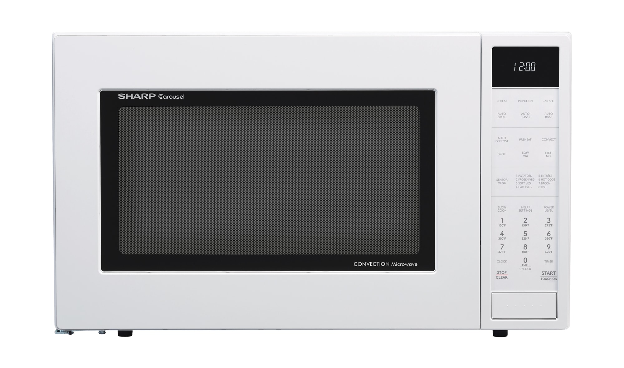 Sharp 1 5 cu ft Medium 900 Watt Sensor Cooking Controls Countertop Microwave White