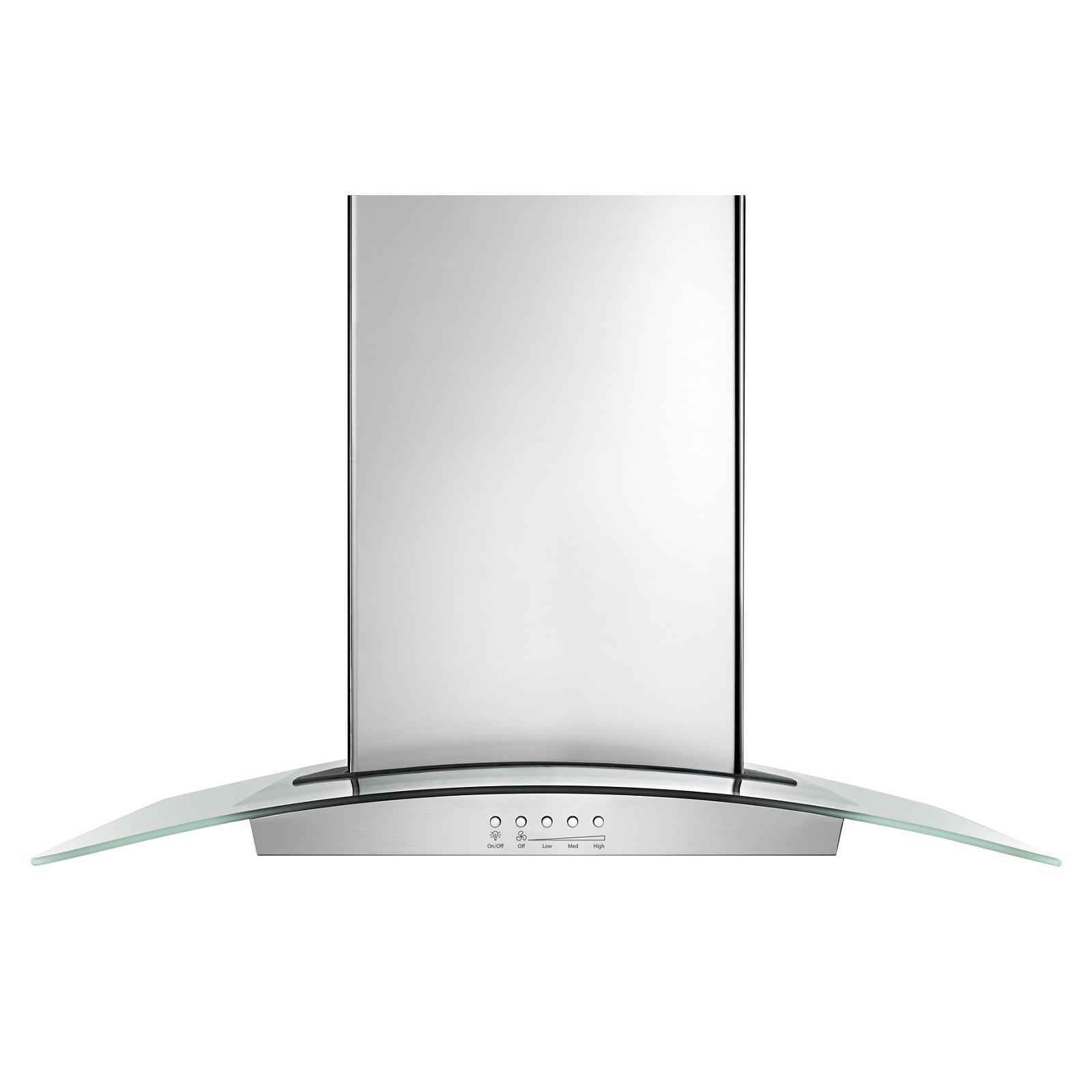 Whirlpool 36 in Convertible Stainless Steel Island Range Hood Common 36 in Actual 36 in