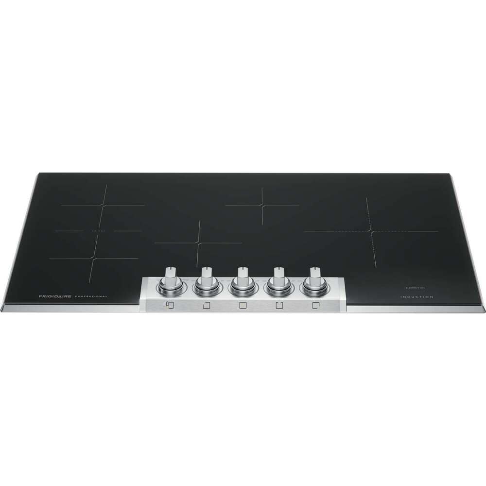 Frigidaire Professional 36-in 5 burners Stainless steel Induction Cooktop with Bridge Element