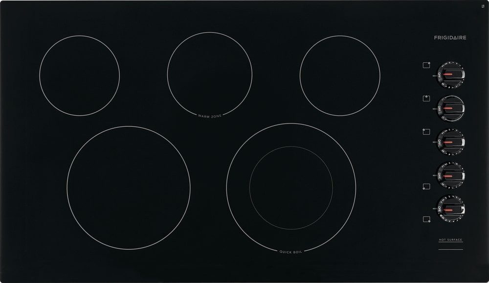 Frigidaire 36-in 5 burners Smooth Surface (Radiant) Black Electric Cooktop