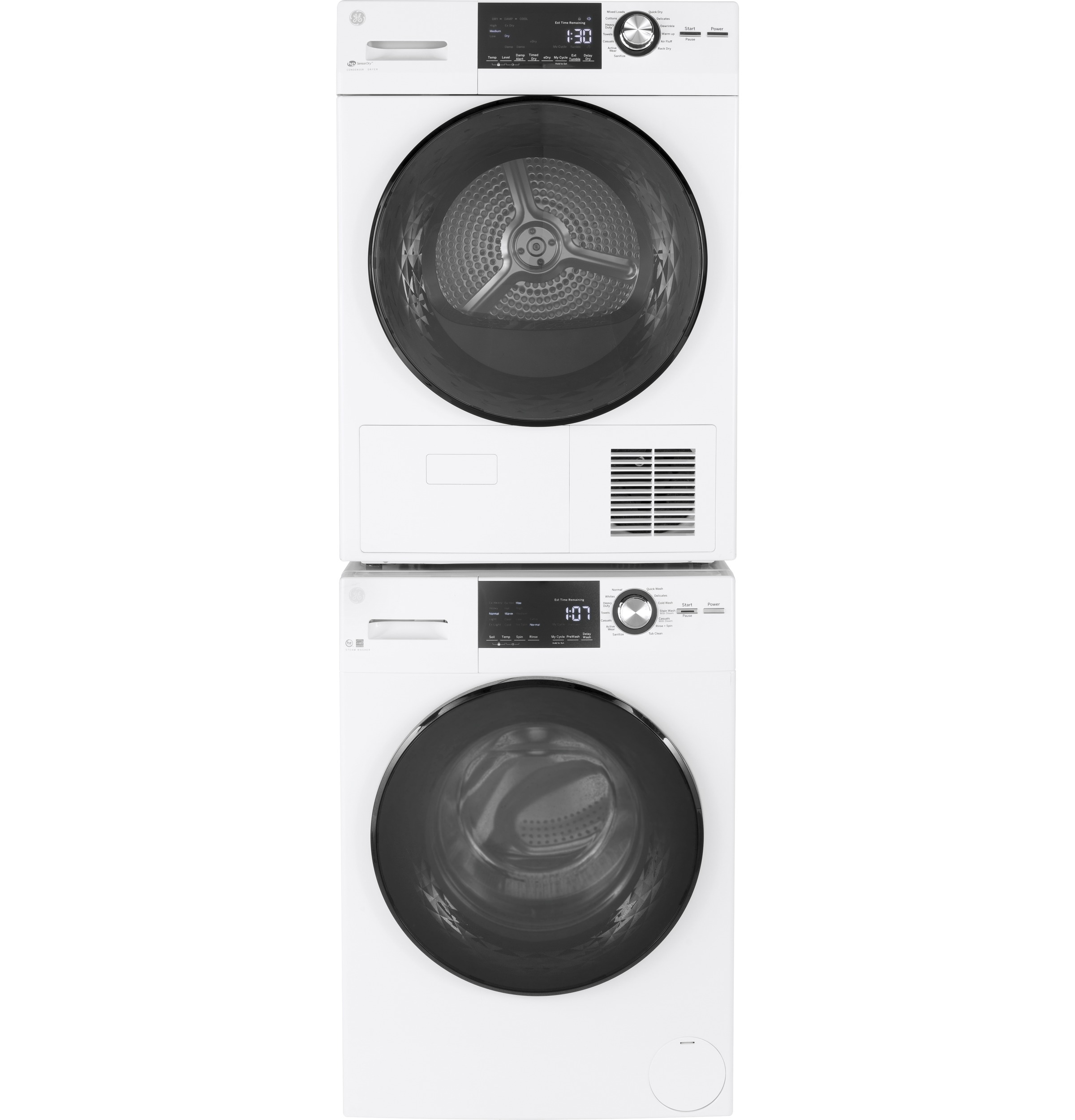 GE Steel Laundry Stacking Kit White