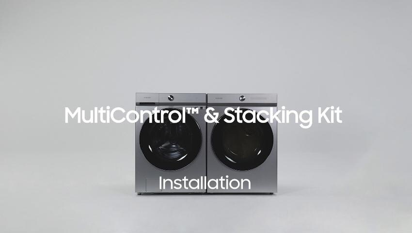 Samsung Bespoke Laundry Stacking Kit Brushed Navy