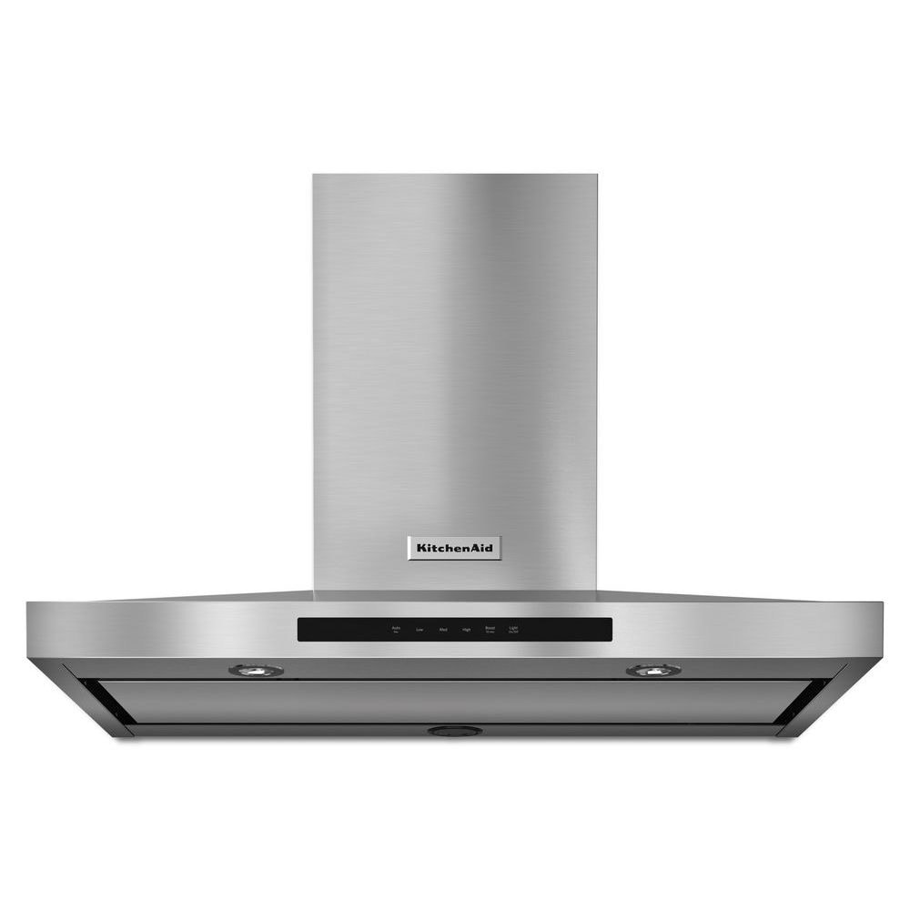 KitchenAid Convertible Stainless Steel Wall Mounted Range Hood Common 36 Inch Actual 36 in