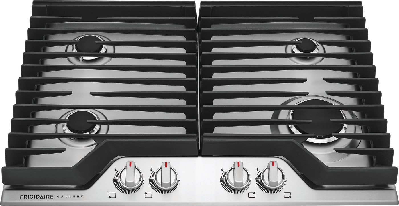 Frigidaire Gallery 30-in 4 burners Stainless steel Gas Cooktop