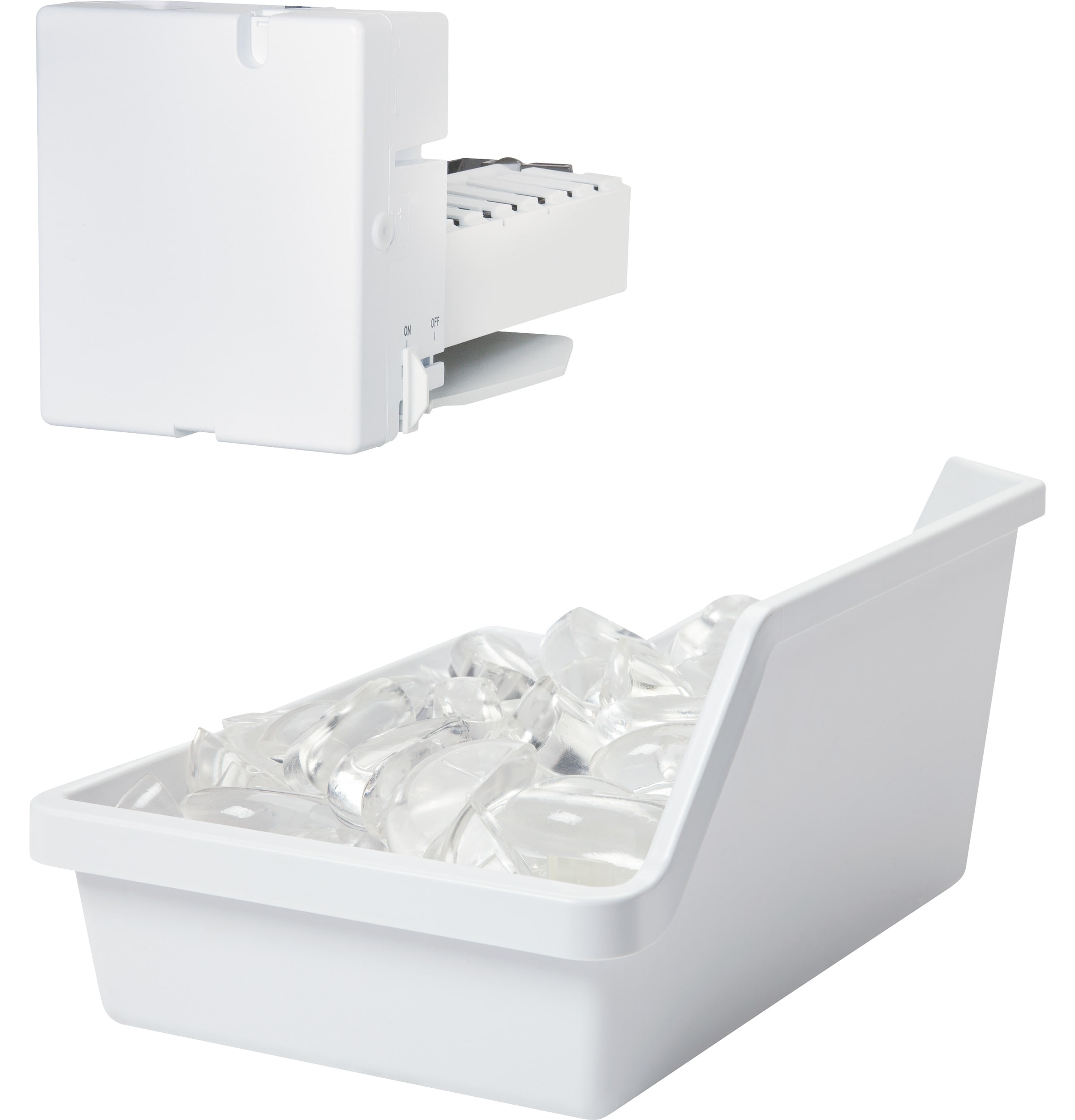 GE Top-freezer Refrigerator Ice Maker- White