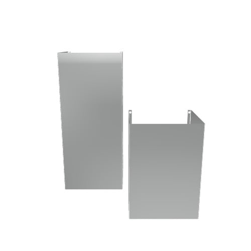 GE Wall-Mounted range hood Flue cover 2 -Pack Stainless Steel