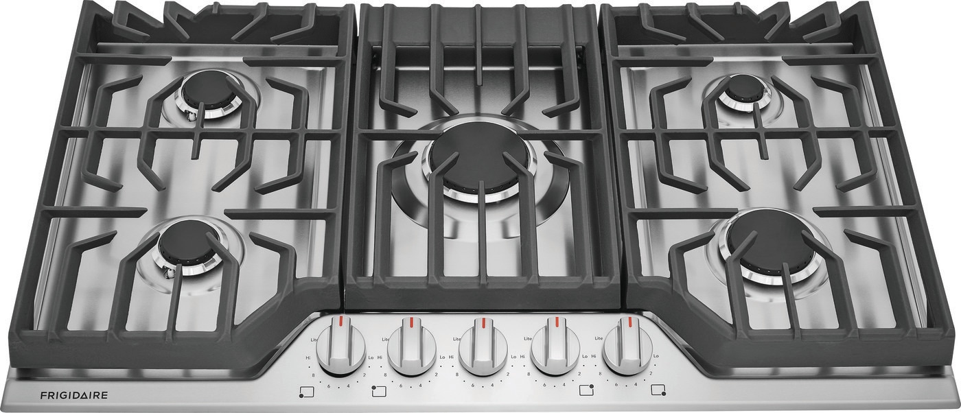 Frigidaire 36-in 5 burners Stainless steel Gas Cooktop