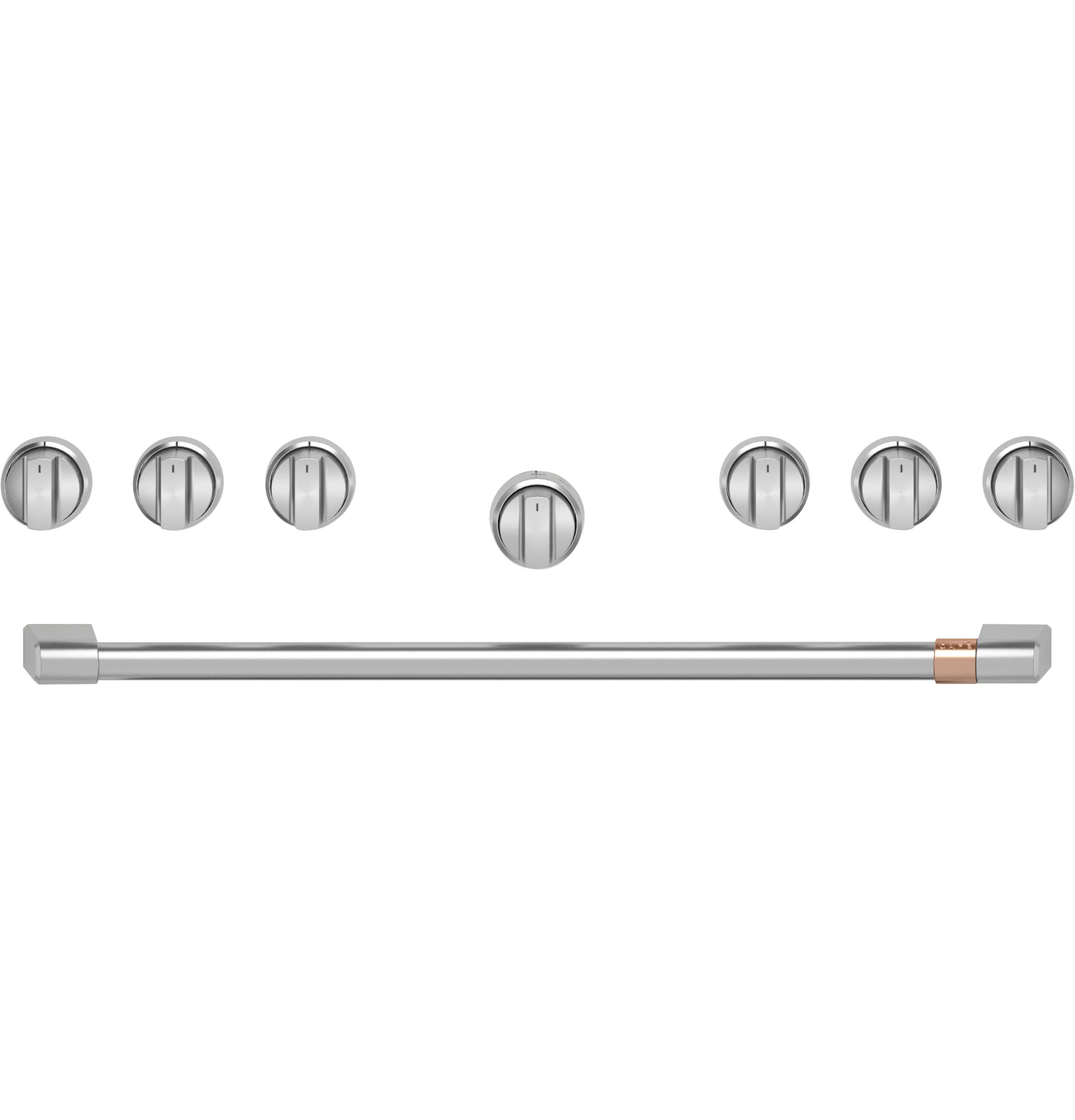 Cafe 36-in Gas range Handle and knob kit ( Brushed Stainless )