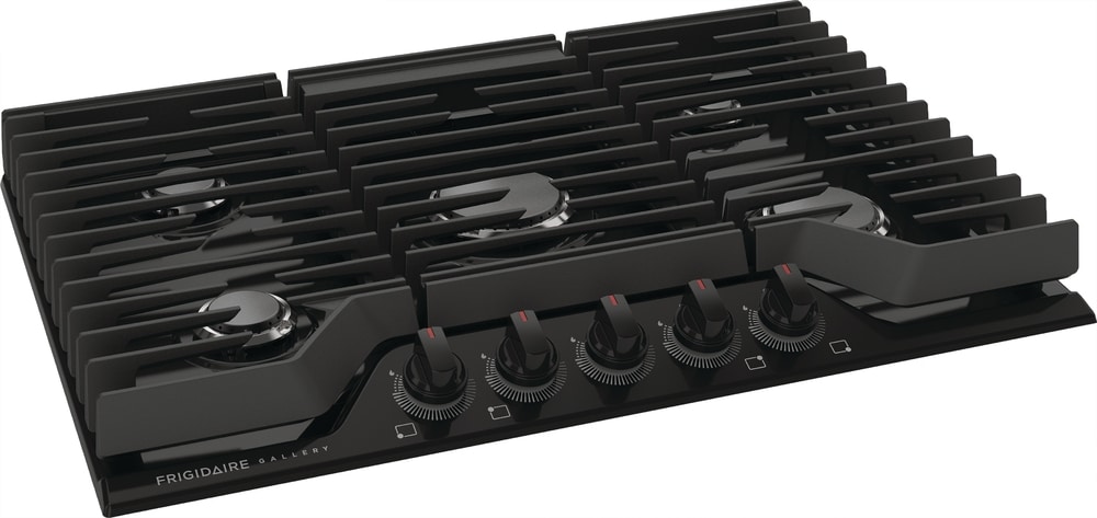 Frigidaire Gallery 30-in 5 burners Black Gas Cooktop