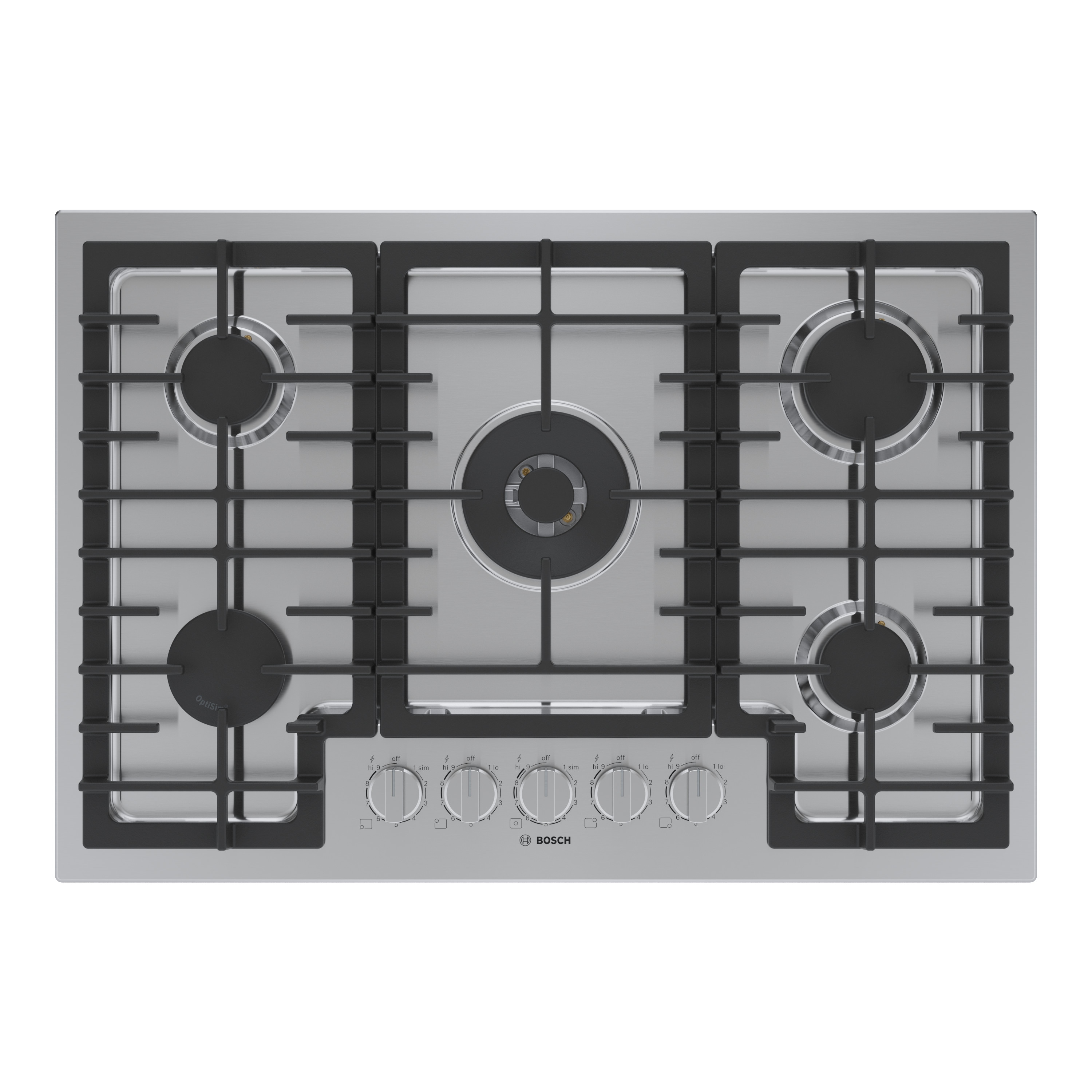 Bosch 800 Series 30-in 5 burners Stainless steel Gas Cooktop