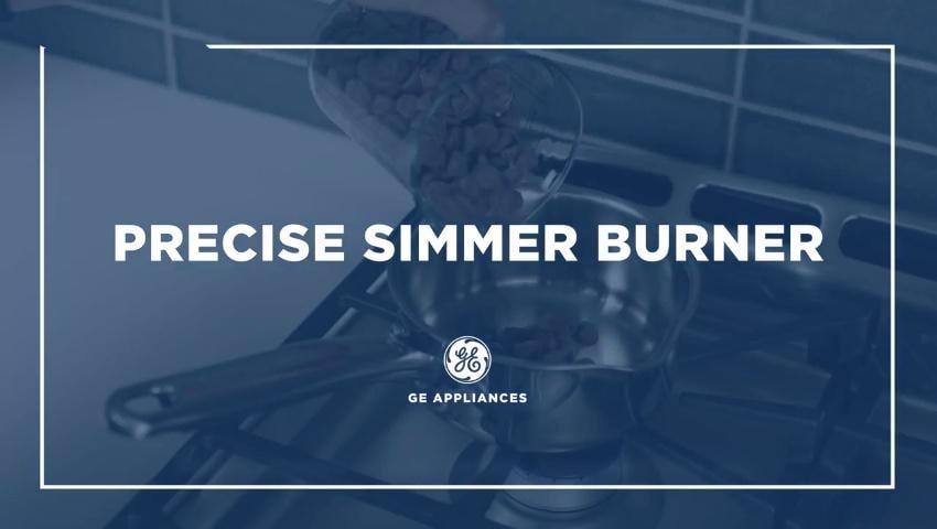 GE Crisp Mode 30-in 5 burners 5.3-cu ft Slide-In Natural Gas Range ( Stainless Steel )