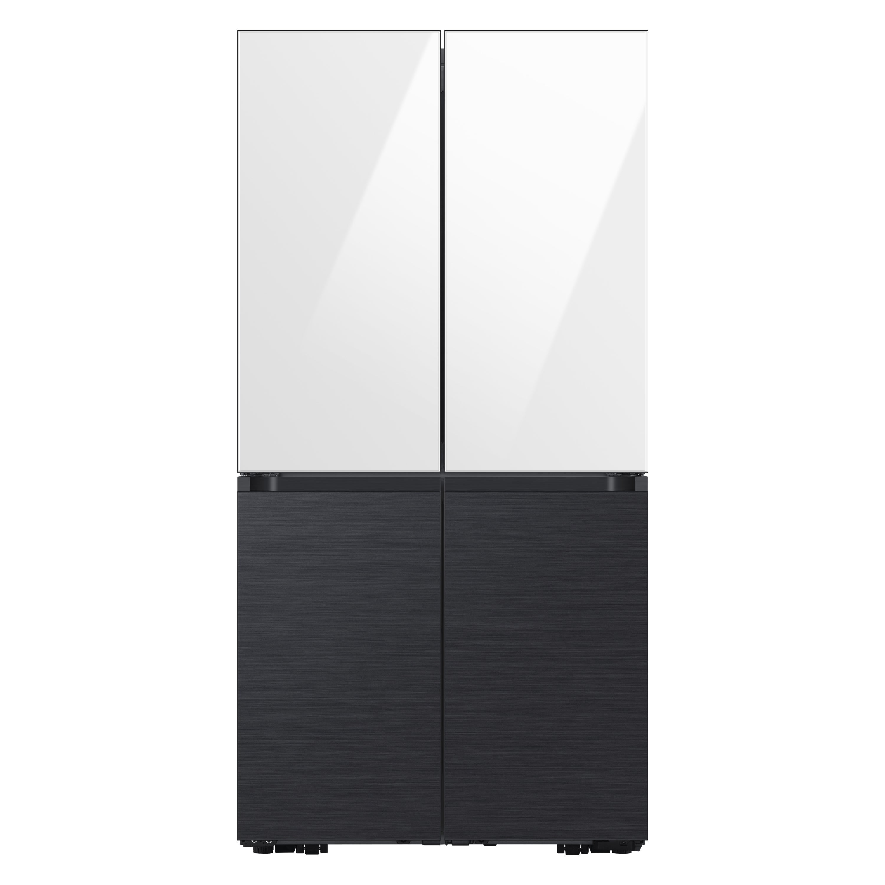 Samsung Bespoke 4 door Flex Refrigerator Top Panel In White Glass