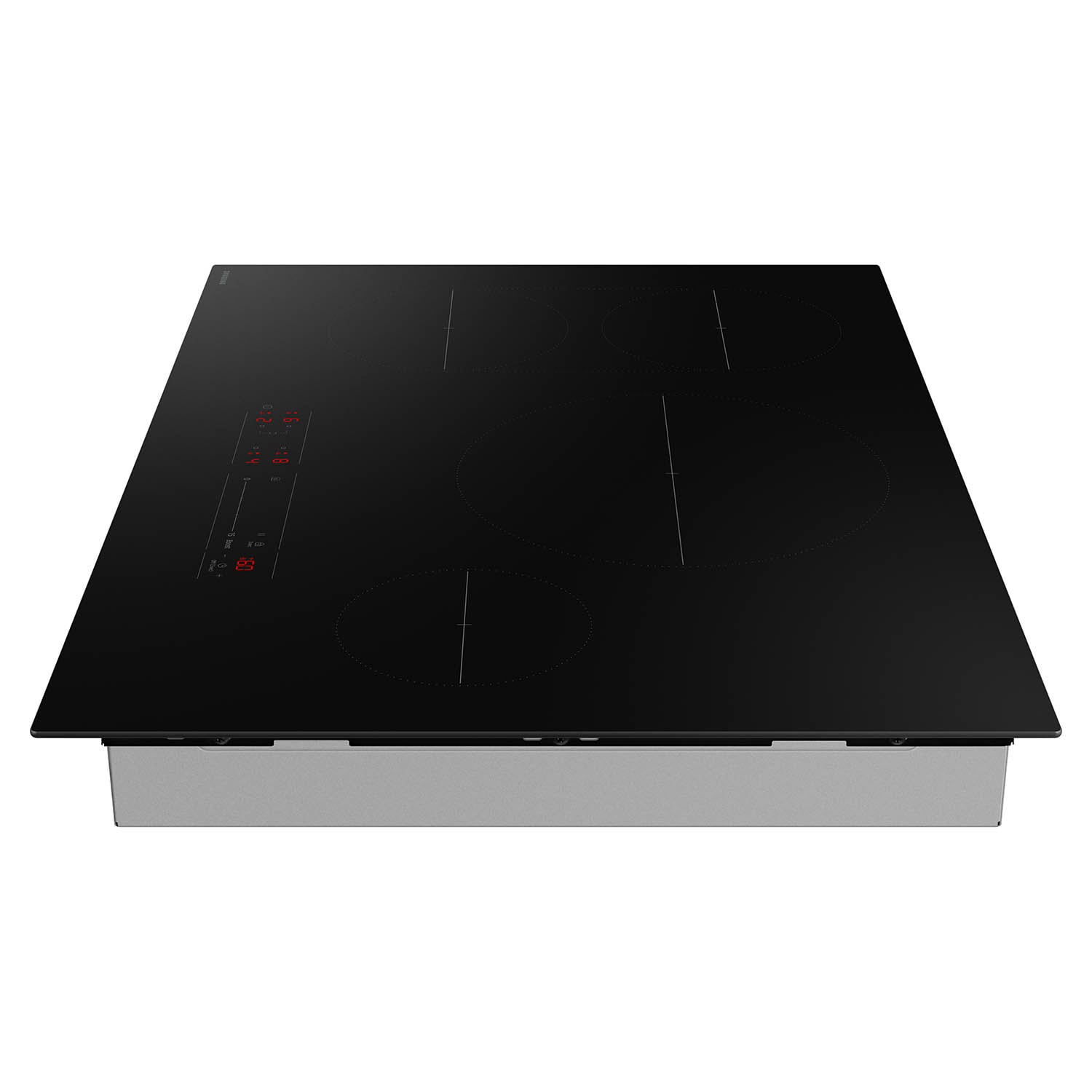 Samsung 30-in 4 burners Black Smart Compatible Induction Cooktop with Bridge Element